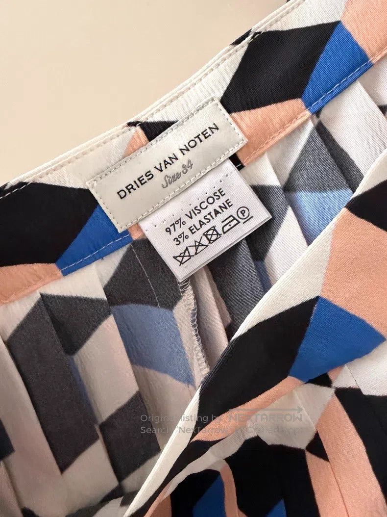 Dries Van Noten Dries Van Noten Color-block Skirt Size 33" - 2 Thumbnail