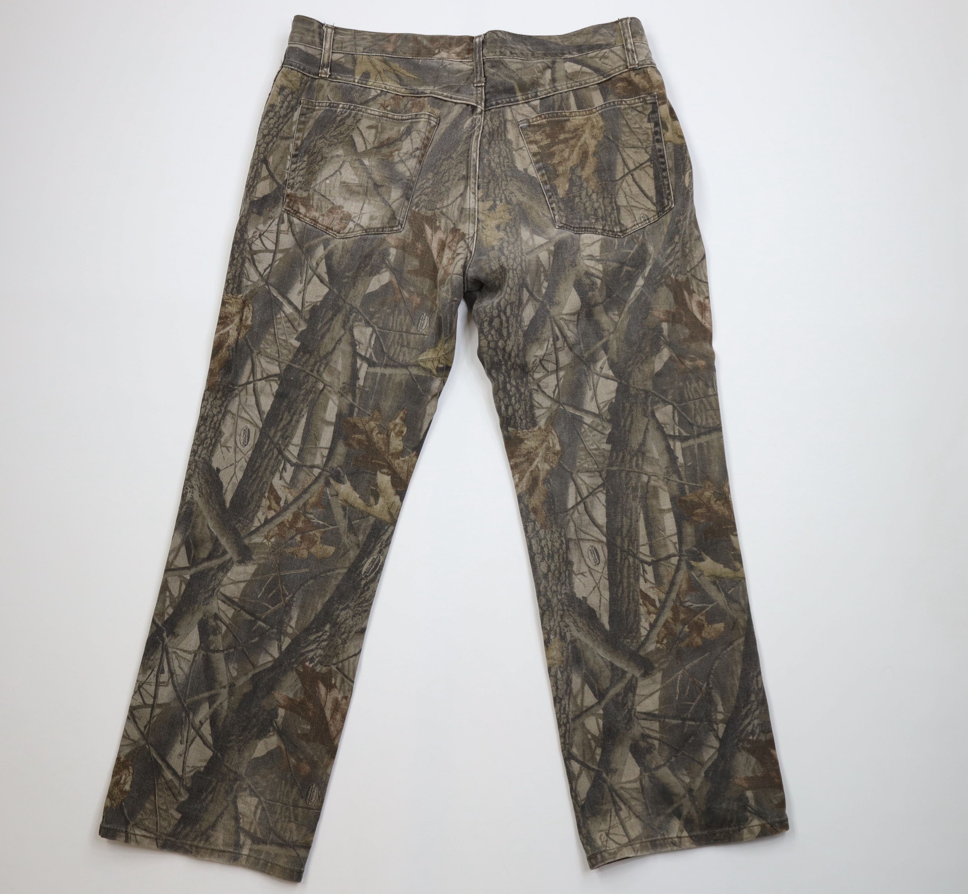 Vintage Vintage 90s Y2K Streetwear Camouflage Double Wide Leg Jeans Size US 38 / EU 54 - 8 Thumbnail