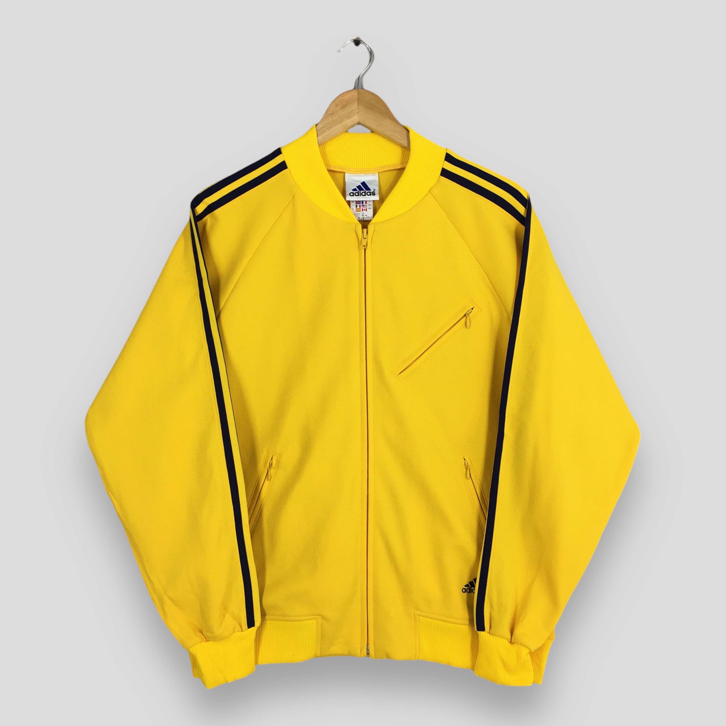 Adidas Sportswear Vintage Vintage 90s Adidas Equipment Windbreaker Yellow Jacket M Grailed