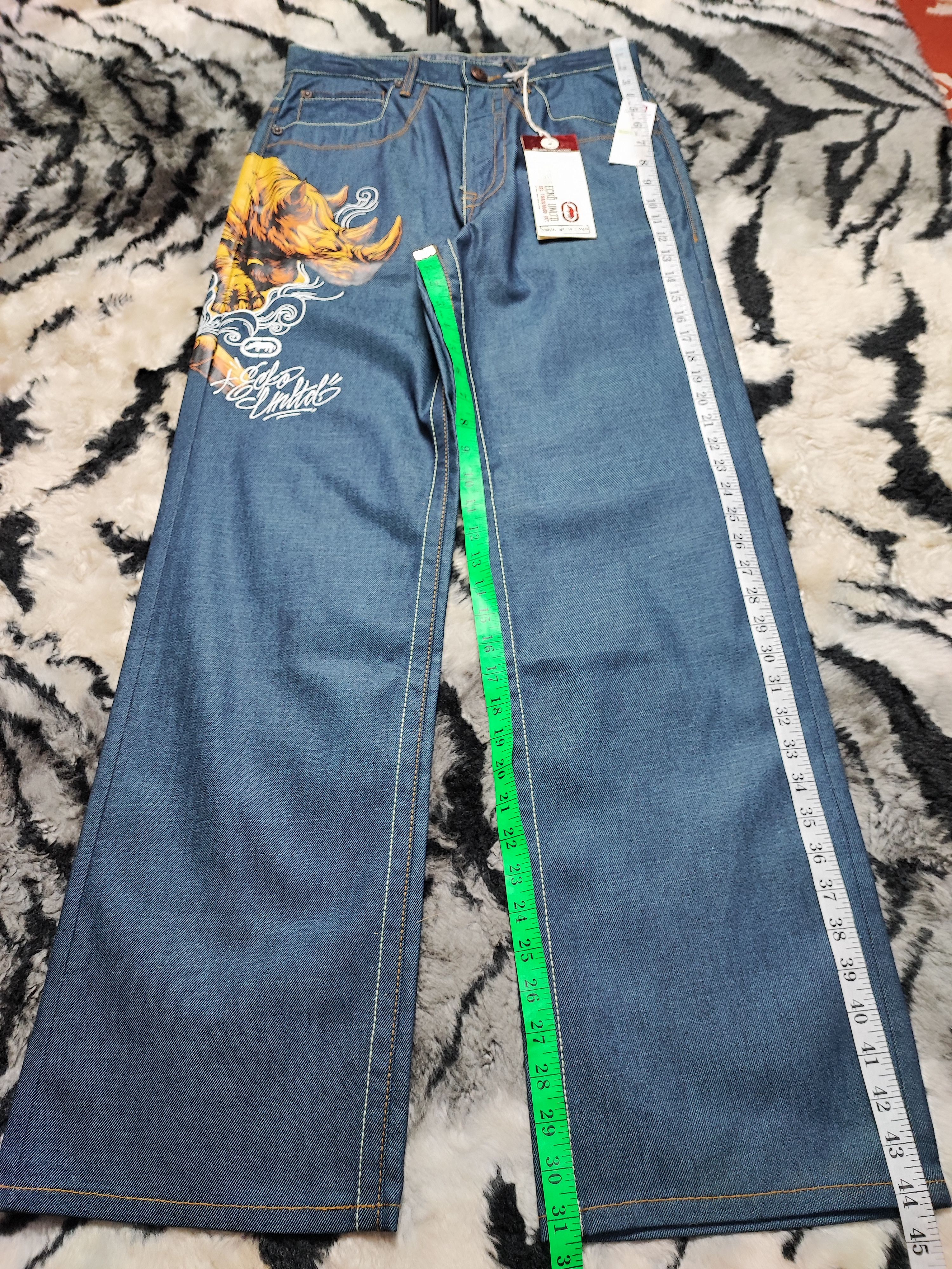 Ecko Unltd. Crazy Vintage Y2K Ecko UNLTD Baggy Jeans Skater Size US 30 / EU 46 - 4 Thumbnail