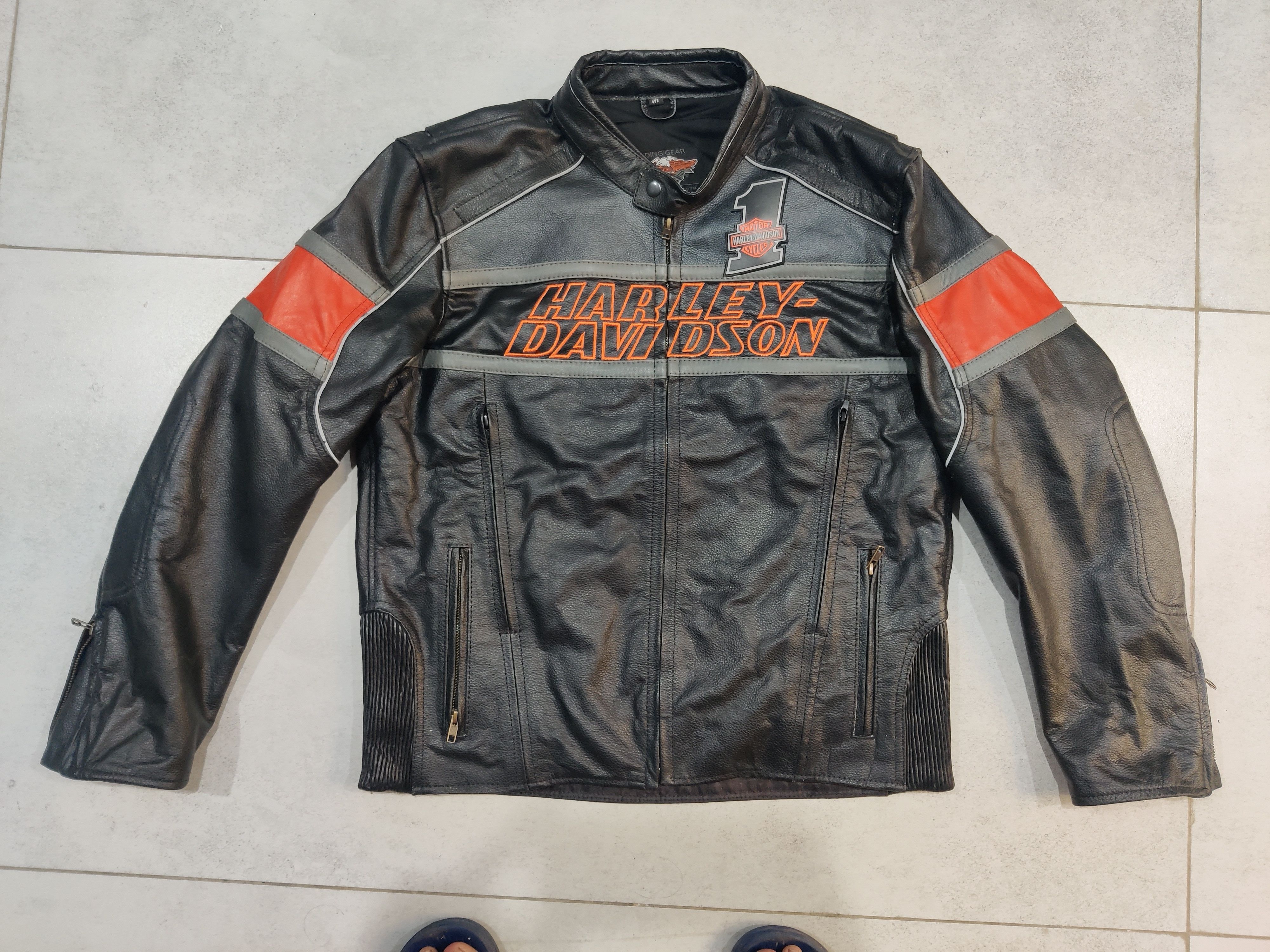 Harley Davidson Harley Davidson Vintage Leather Jacket Size US M / EU 48-50 / 2 - 6 Thumbnail
