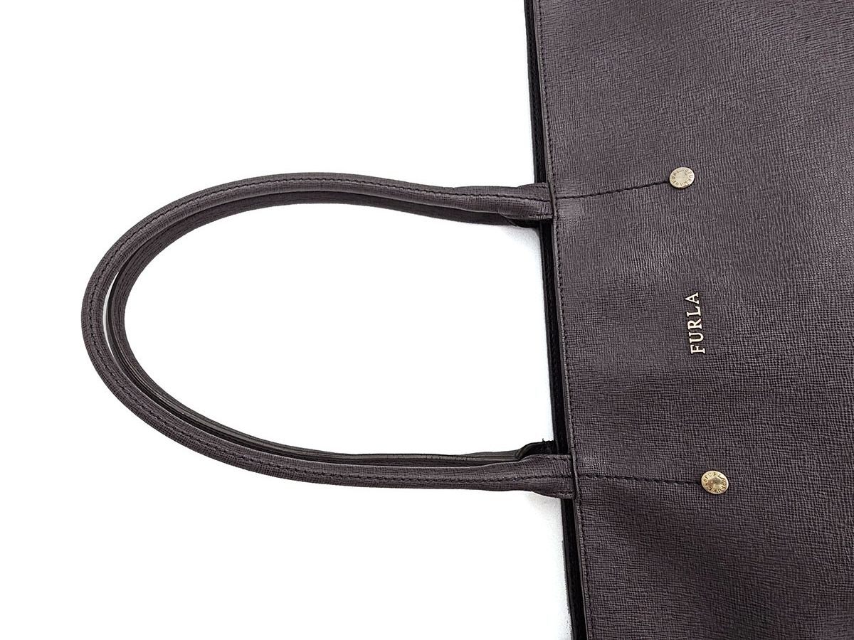 Furla Furla Melissa Gray Leather Shopper Tote Size ONE SIZE - 9 Thumbnail