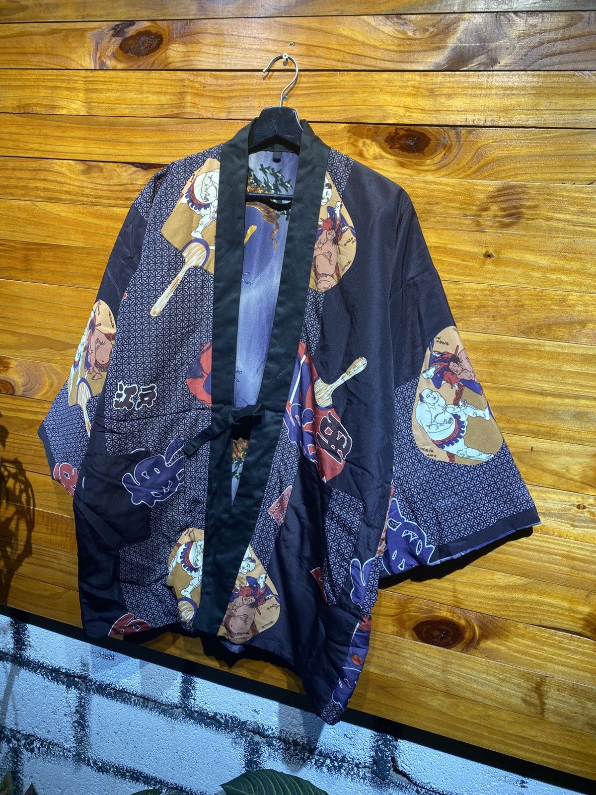 Japanese Brand Vintage Japanese Kimono Jacket – Traditional Ukiyo-e Print Size US L / EU 52-54 / 3 - 4 Thumbnail