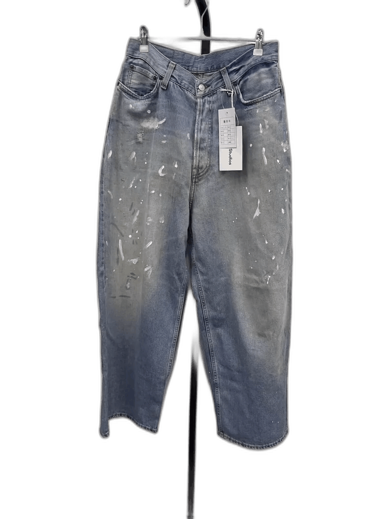 Acne Studios Acne Studios Light Blue Wide Leg Denim Pants-yf Size US 44 / EU 60 - 1 Thumbnail