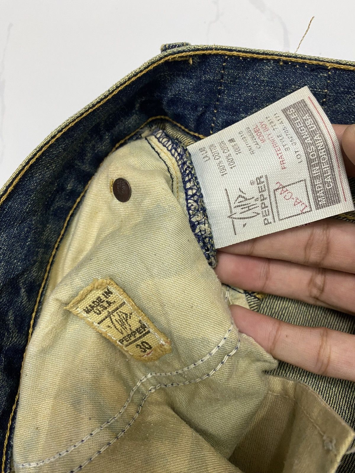 If Six Was Nine 🔥CHIP & PEPPER RUSTY MUD WASH DENIM FLARE JEANS Size 32" / US 10 / IT 46 - 8 Thumbnail