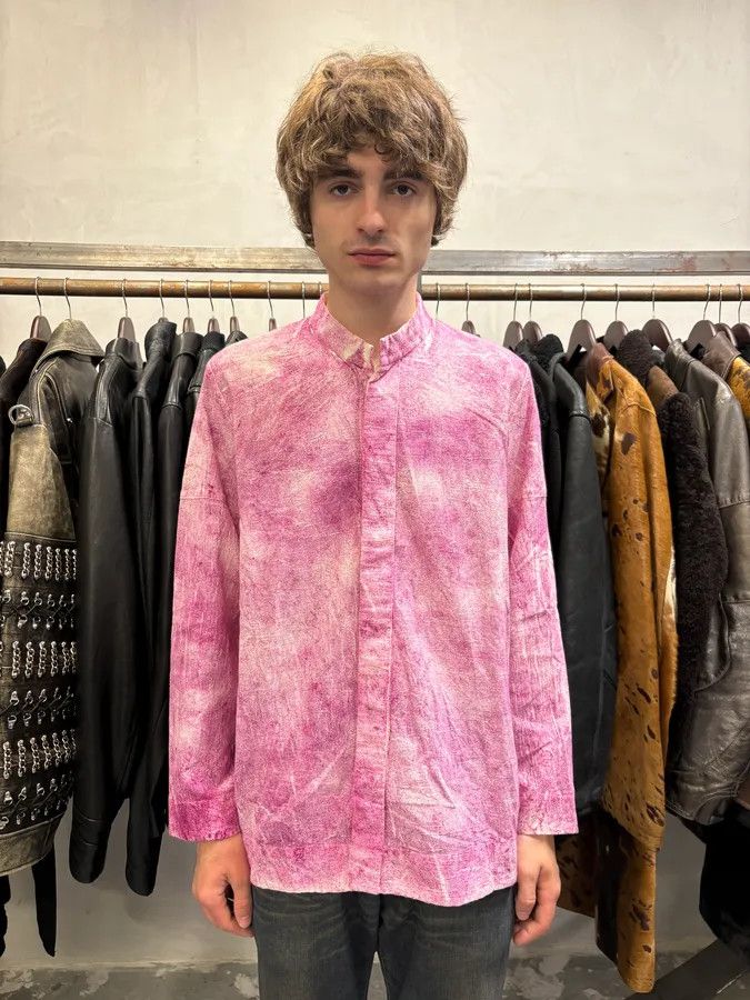 Issey Miyake Issey Miyake Pink Textured Shirt Size US S / EU 44-46 / 1 - 3 Thumbnail