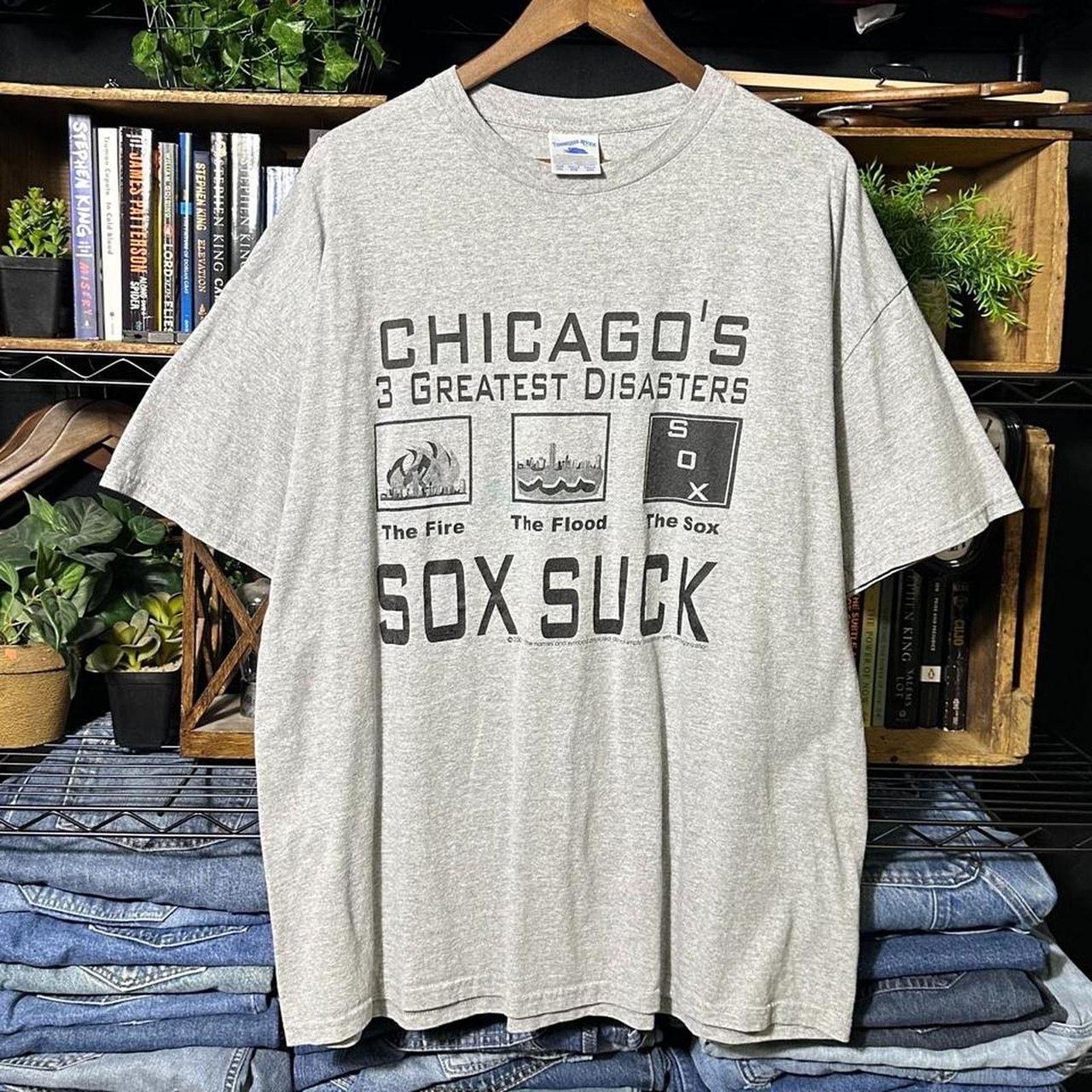Hanes Vintage Y2K Chicago White Sox Comedy Joke Tee Text Shirt Size US XXL / EU 58 / 5 - 1 Thumbnail