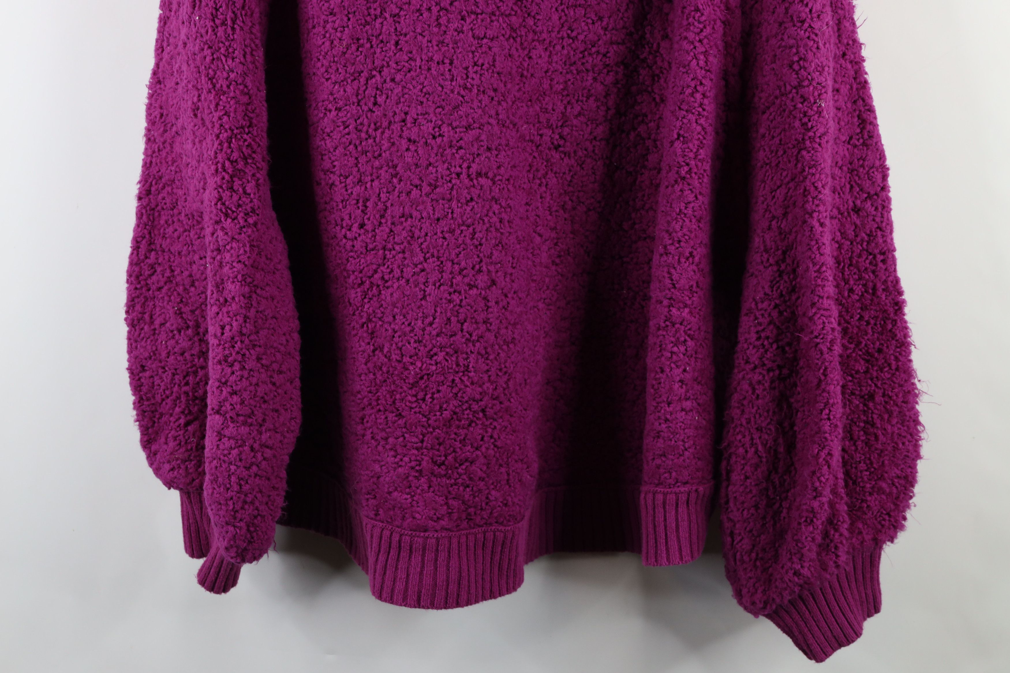 Free People × Vintage Free People Oversized Baggy Cropped Full Zip Hoodie Pink Size L / US 10 / IT 46 - 10 Thumbnail