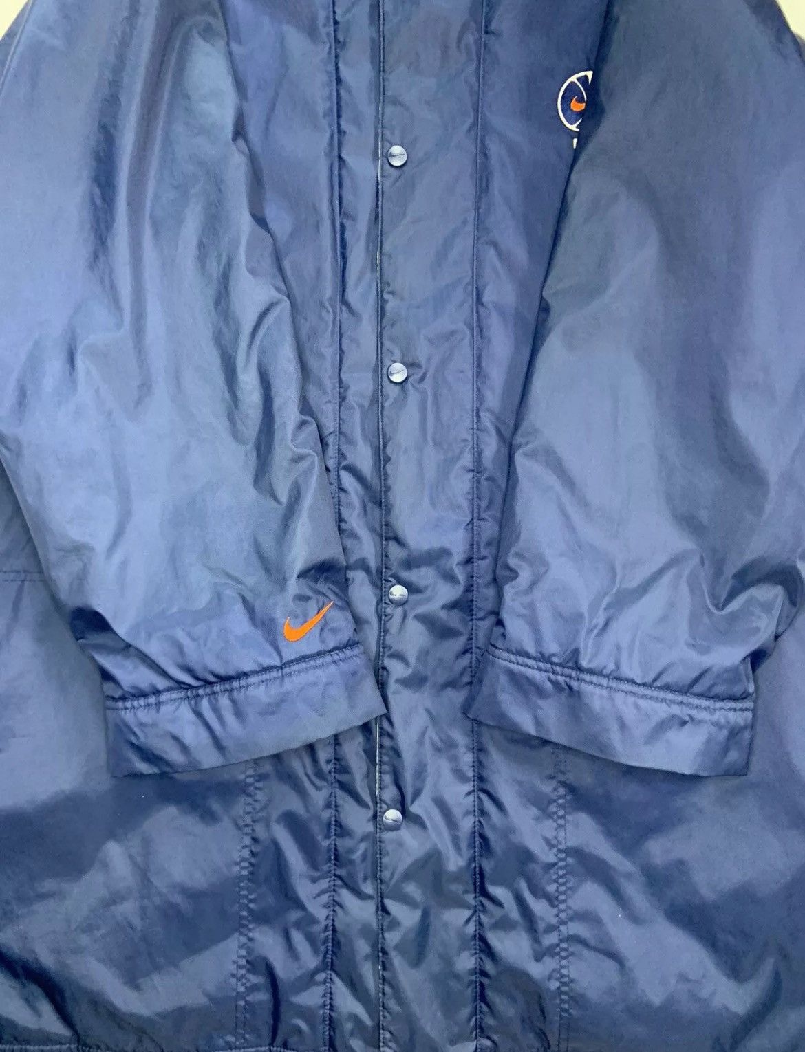 Nike Nike 90s Basketball Men Blue Full Zip Jacket Parka XL 2XL Size US XXL / EU 58 / 5 - 5 Thumbnail