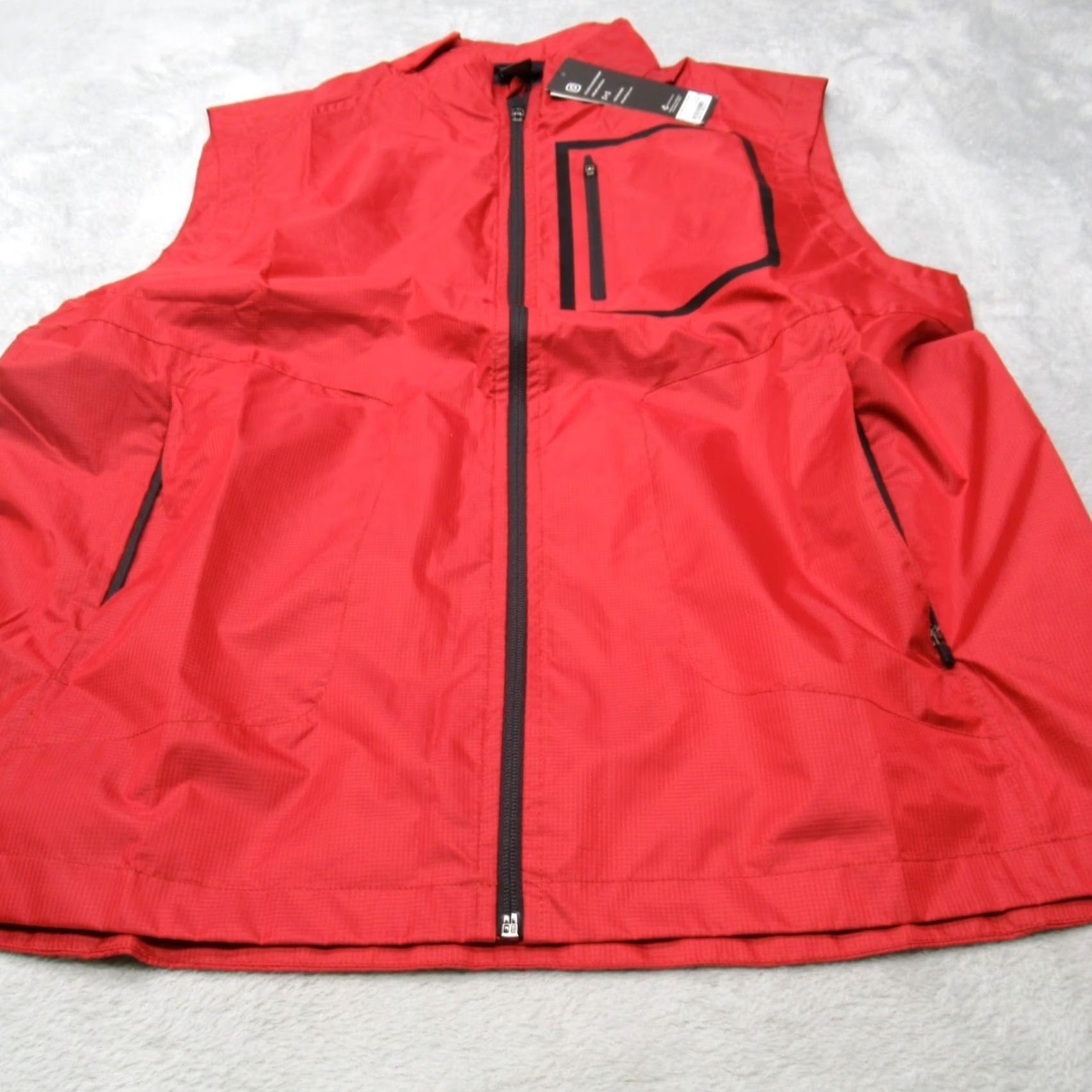 Vintage MSX by Michael Strahan Vest Mens Large Red Lightweight Full Zip Outwear Vest Size US L / EU 52-54 / 3 - 2 Thumbnail