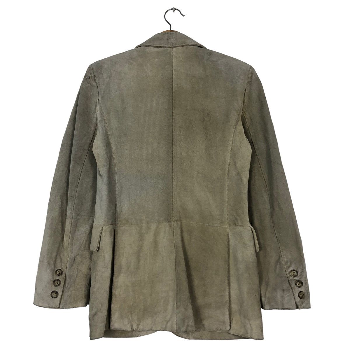 Genuine Leather 🔥VINTAGE GENUINE LEATHER JACKET DOUBLE BREAST LAMATTA PELLE Size US M / EU 48-50 / 2 - 8 Thumbnail