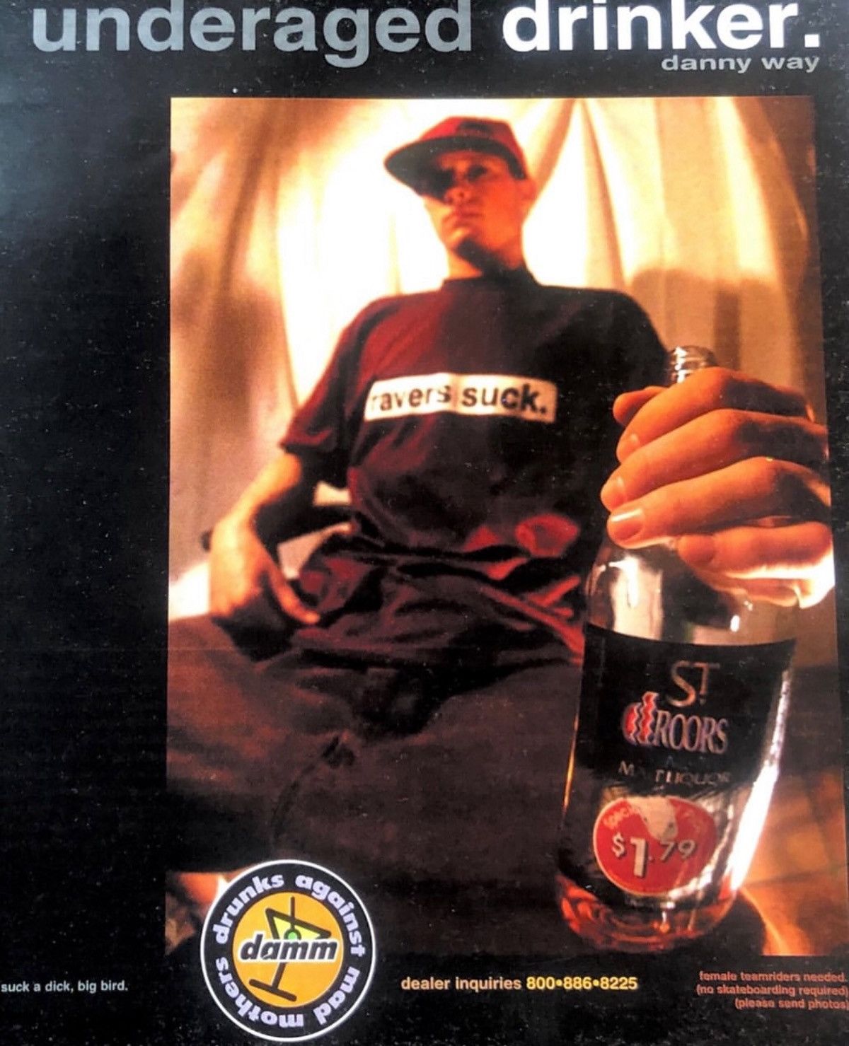 DC 1992 Droors Clothing Ravers Suck Tee Size US L / EU 52-54 / 3 - 5 Thumbnail