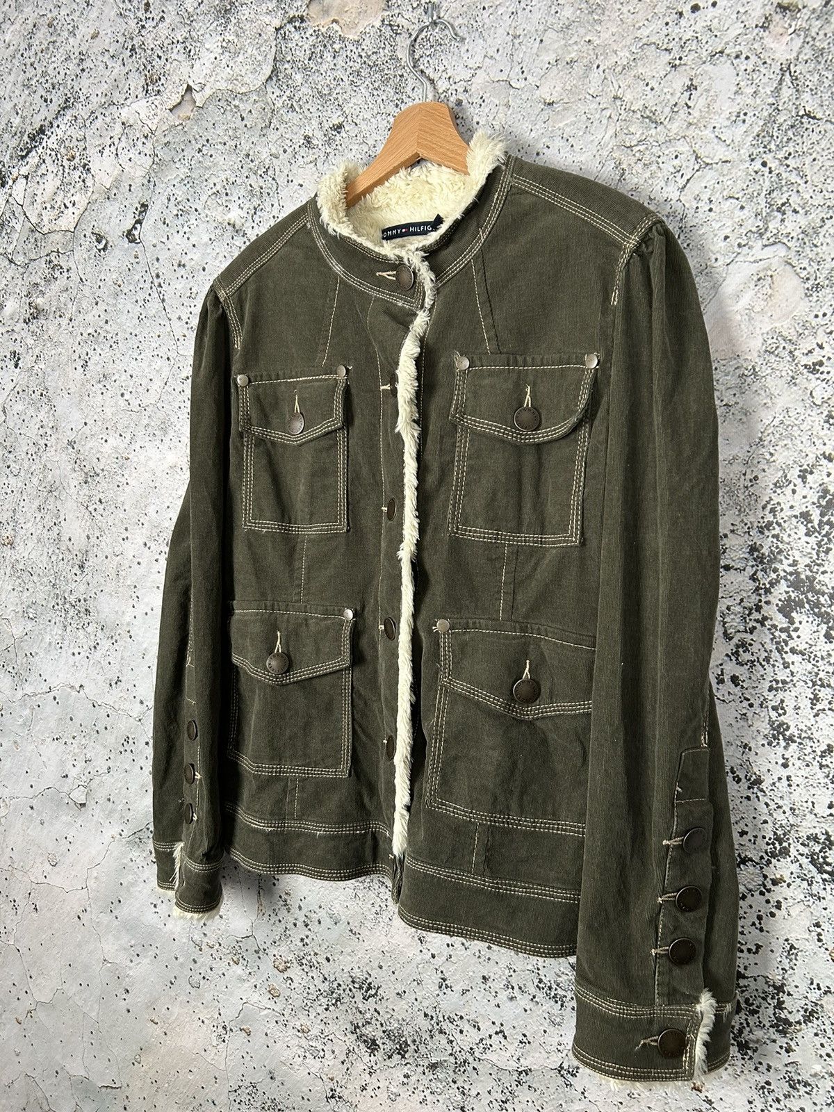 Tommy Hilfiger Tommy Hilfiger Sherpa Winter Jacket Vintage Streetwear Size US XL / EU 56 / 4 - 2 Thumbnail