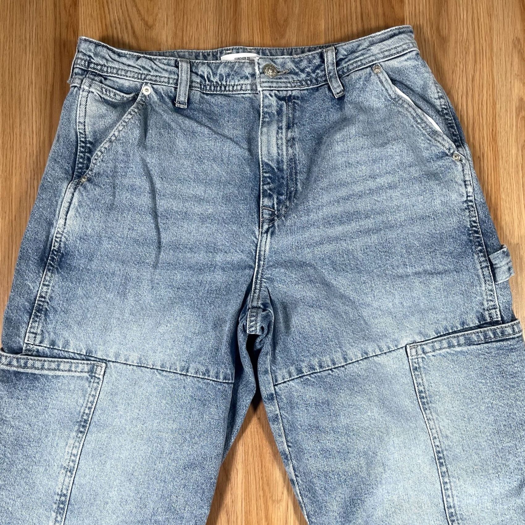 Forever 21 Forever 21 Jeans Mens 29Wx30L Carpenter Straight Leg Blue Denim 100% Cotton Jeans Mens Regular Blue 30 Inseam Classics Boys Womens Mens Size US 29 - 2 Thumbnail