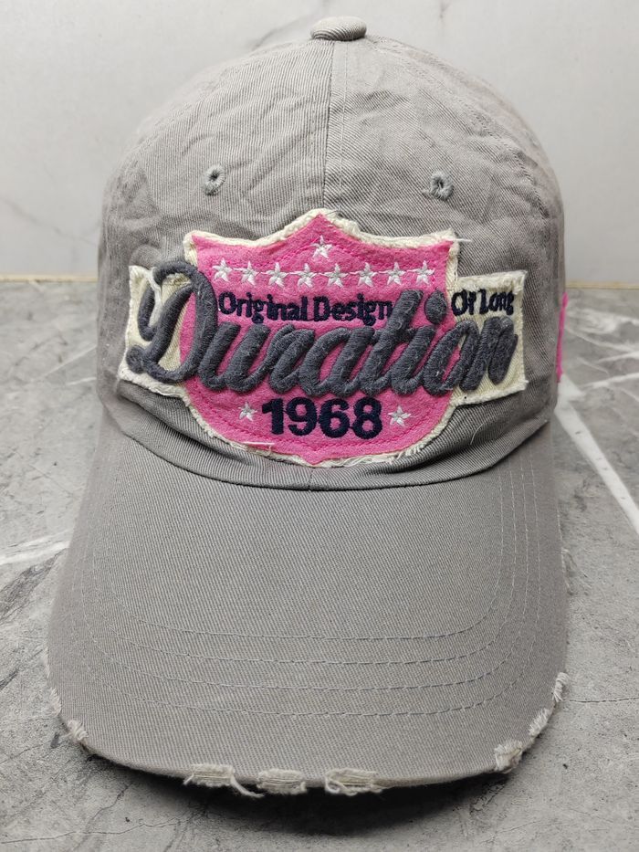 Japanese Brand Vintage Duration 1968 DIstressed Style Cap Hat Size ONE SIZE - 2 Thumbnail