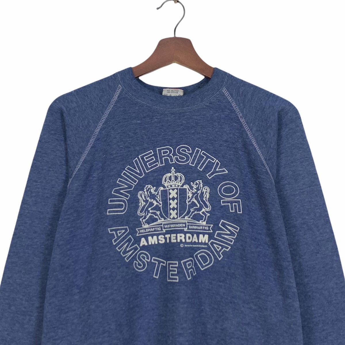 Vintage Vintage 80s University Of Amsterdam Sweatshirt Size M / US 6-8 / IT 42-44 - 3 Thumbnail