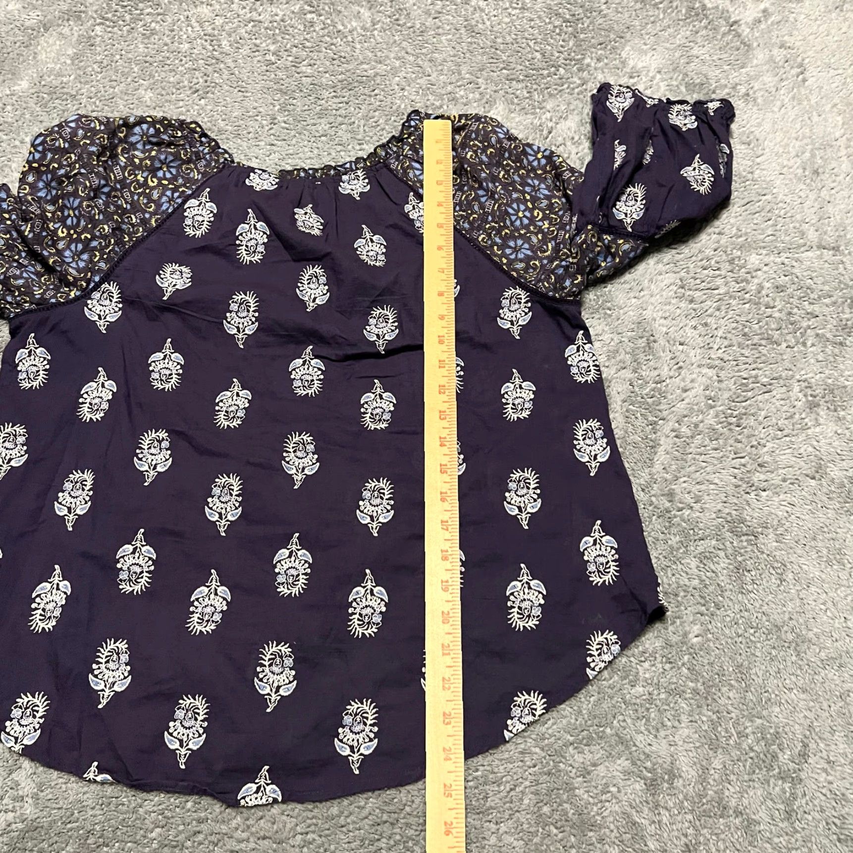 Vintage Sundance Shirt Women PS P Embroidered Lost in Time Top Eclipse Myriad Balloon Blouse Blue Size S / US 4 / IT 40 - 5 Thumbnail