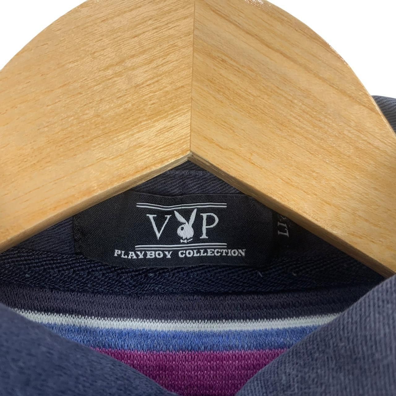 Vintage Vintage PLAYBOY VIP COLLECTION Striped Tee Size US XL / EU 56 / 4 - 3 Thumbnail