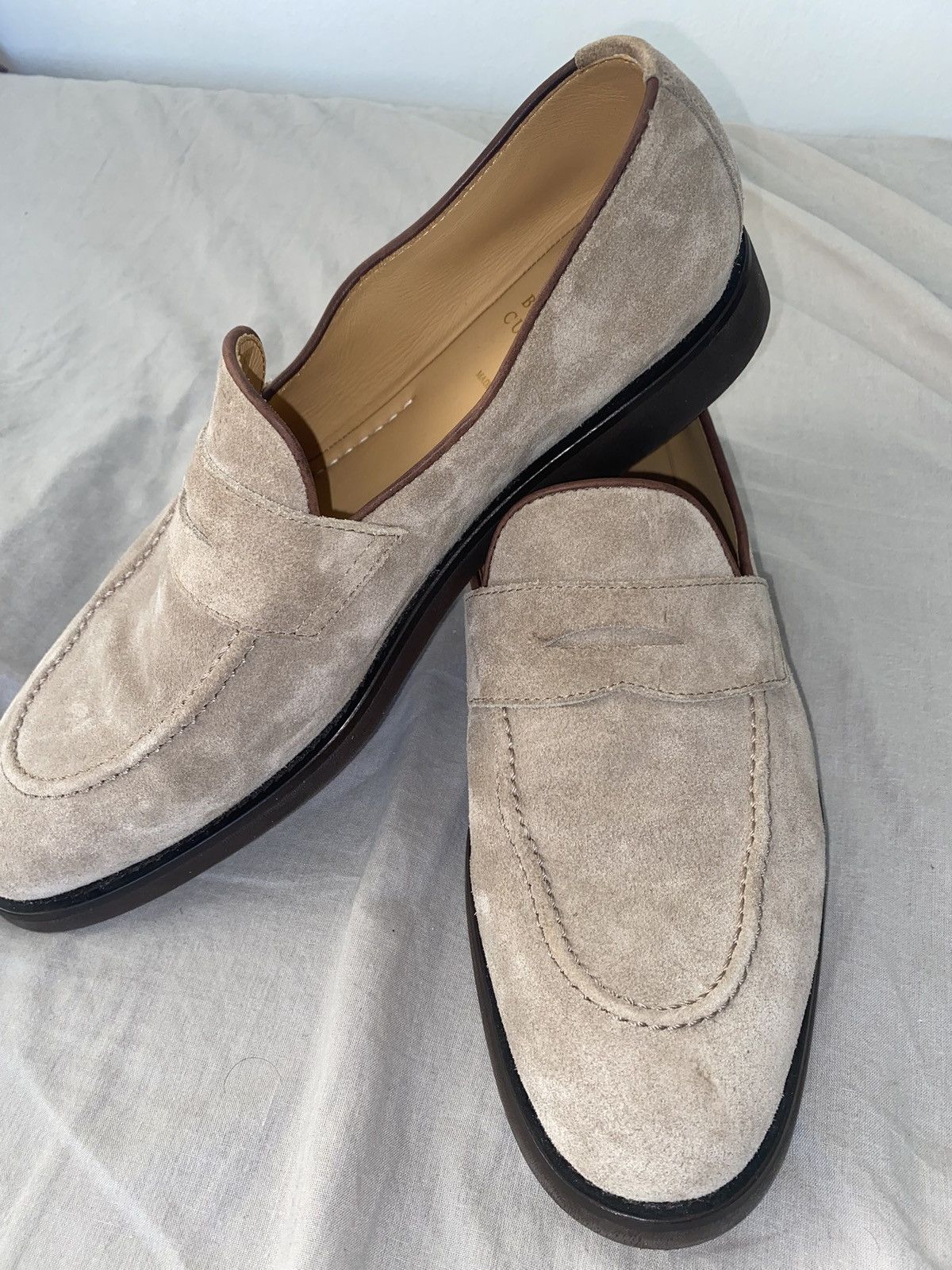 Brunello Cucinelli Brunello Cicnelli Suede Penny Loafers Size US 10 / EU 43 - 8 Thumbnail