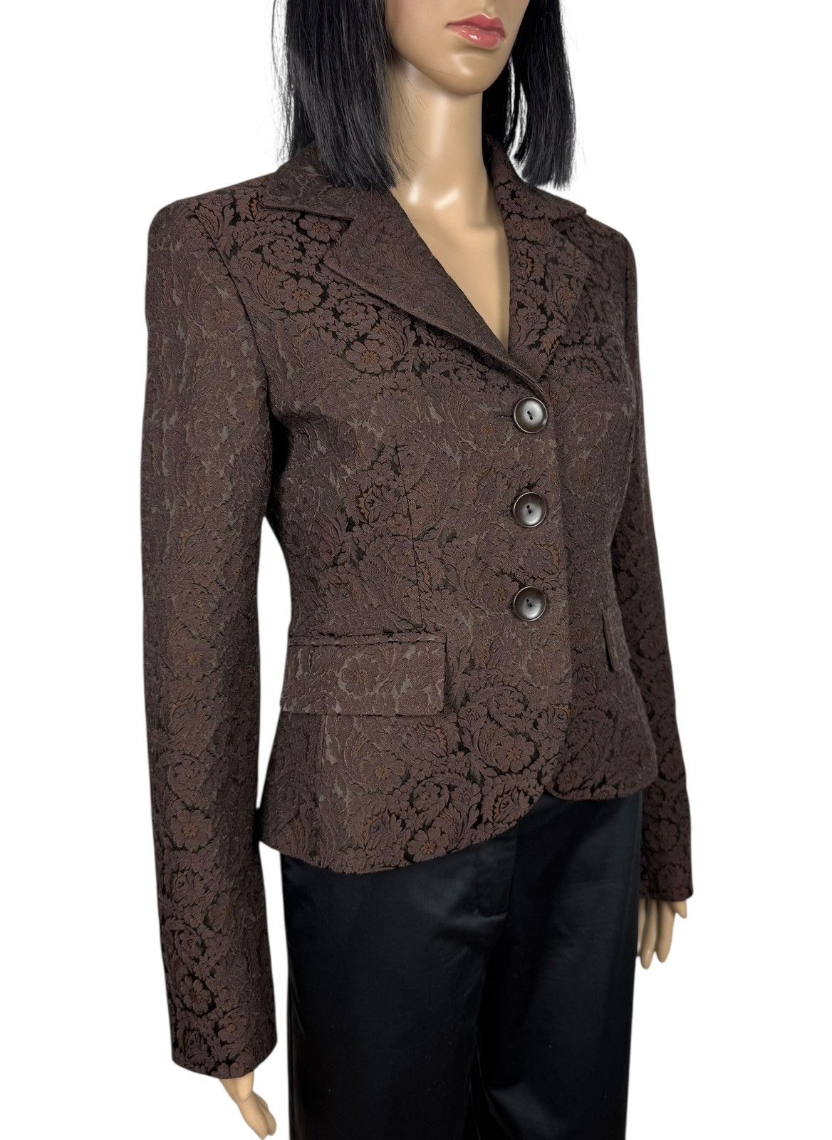 Max Mara Max Mara Enbroidered Flowers Blazer Acetate-Wool size US6 Size M / US 6-8 / IT 42-44 - 3 Thumbnail