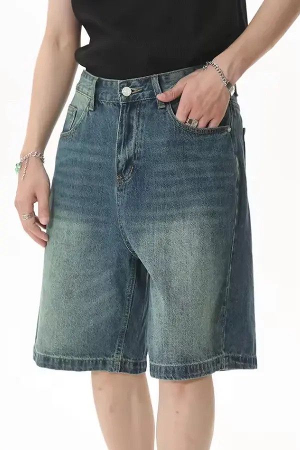 Jean Hamaoka x Katou Washed Y2k Shorts jeans Denim Size US 31 - 2 Thumbnail