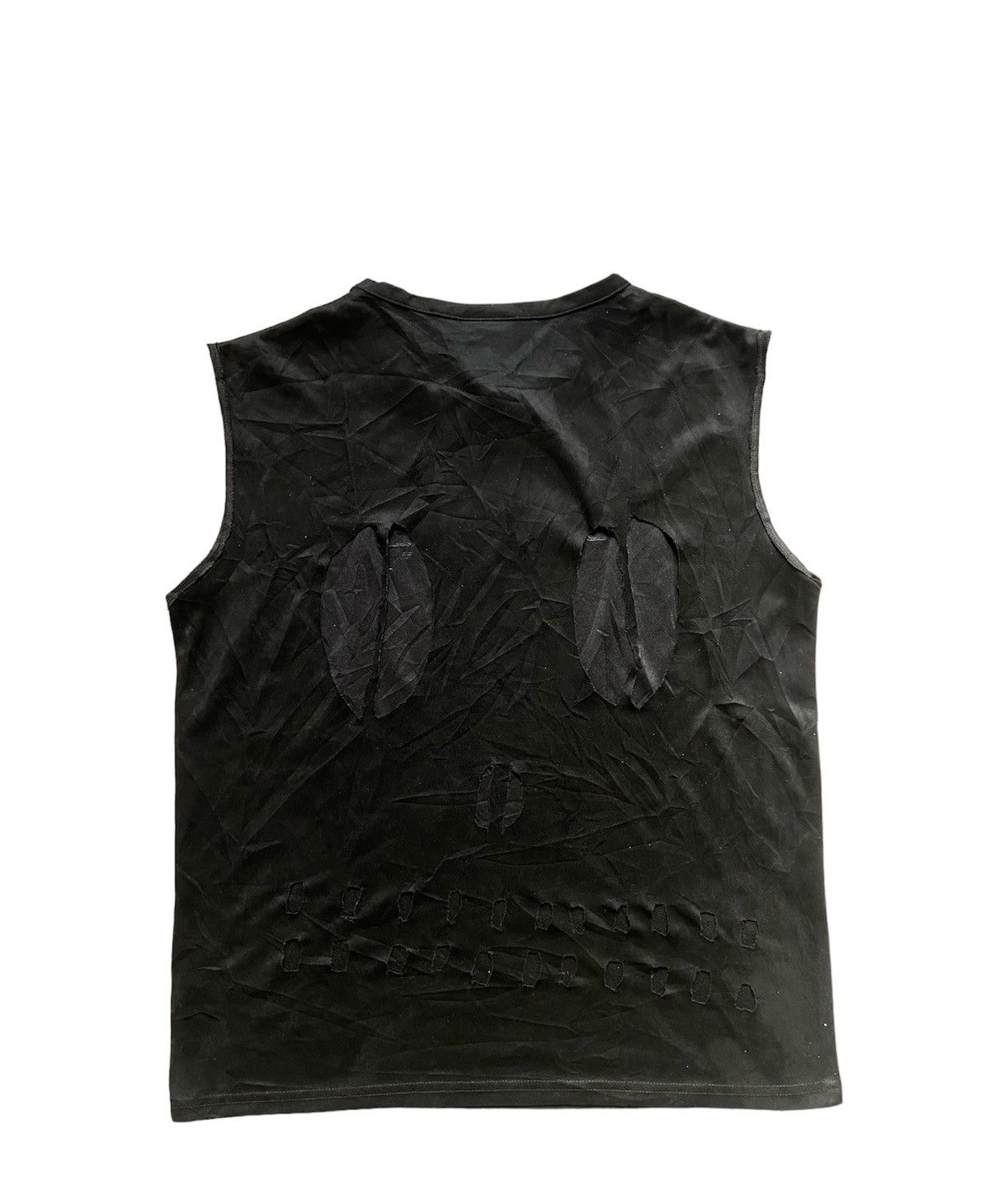 14th Addiction × If Six Was Nine 200’s Black Flame Seditionaries Skull Sleeveless Tshirt Size US L / EU 52-54 / 3 - 4 Thumbnail