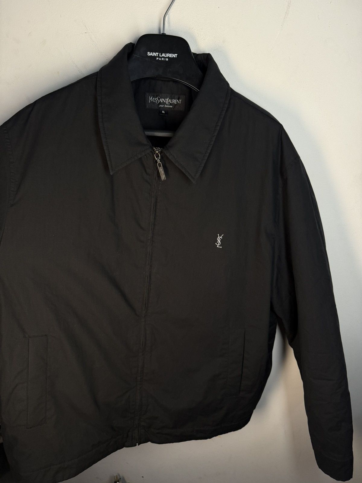 Yves Saint Laurent Warm Black YSL Jacket Bomber Quilted Vintage Y2k zip up Size US XL / EU 56 / 4 - 17 Thumbnail