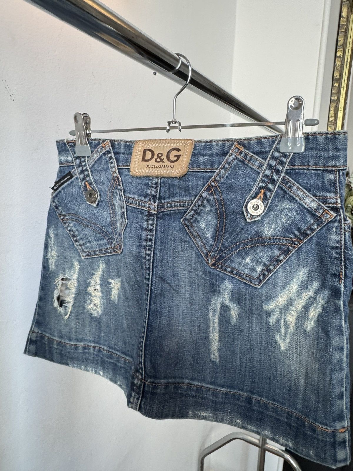 Dolce & Gabbana Step Back into Y2K Glam with this Vintage D&G Mini Skirt! Size 26" / US 2 / IT 38 - 3 Thumbnail