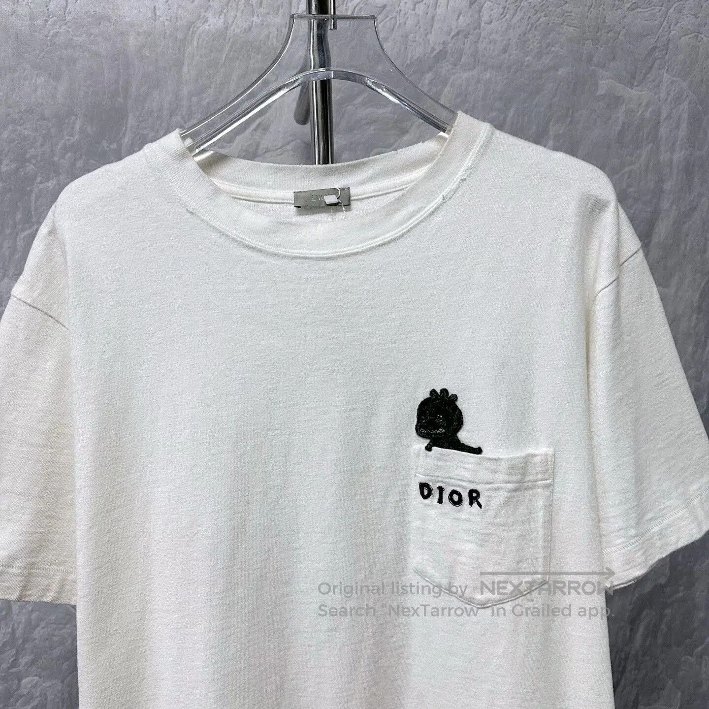 Dior dior embroidered dinosaur pocket t-shirt. Size US XXL / EU 58 / 5 - 2 Thumbnail