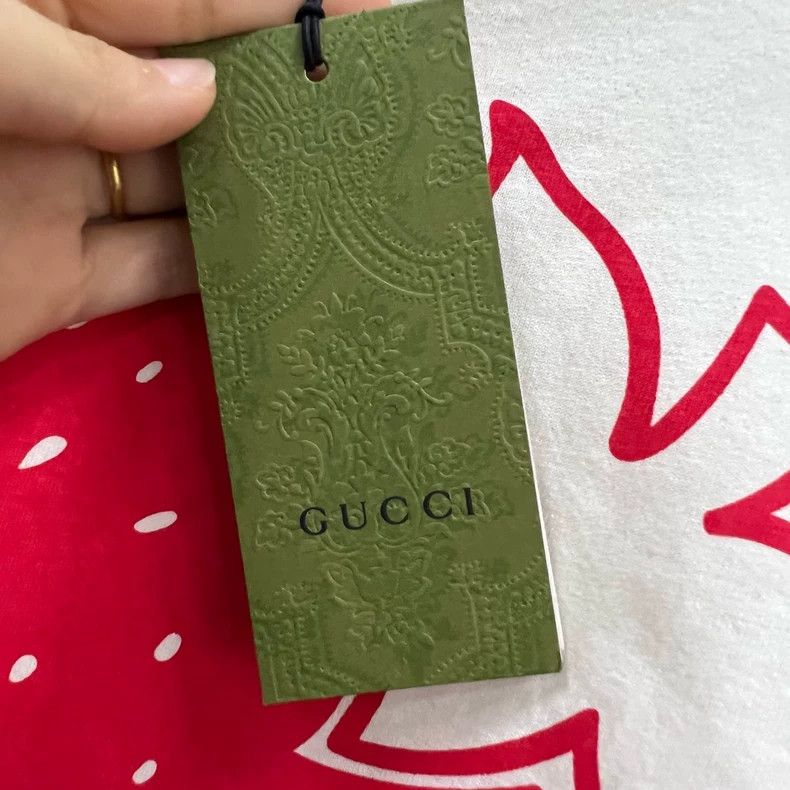 Gucci Gucci Strawberry logo printed short sleeves 2503-Nextarrow Size XXL / US 16-18 / IT 52-54 - 6 Thumbnail