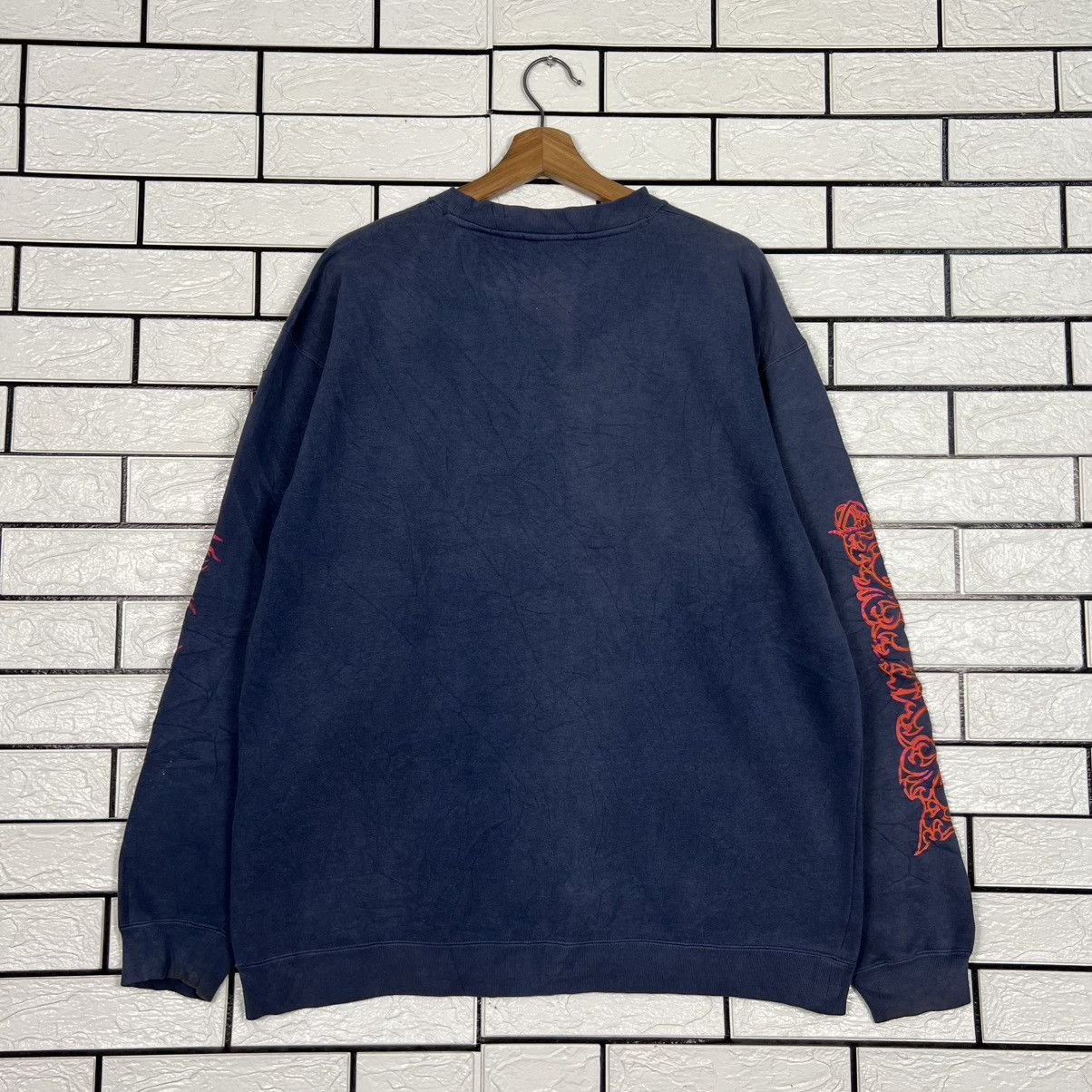 Lost Enterprises LOST FLEECE Fire Big Logo Crewneck Sweatshirt #4201-C192 Size US M / EU 48-50 / 2 - 14 Thumbnail