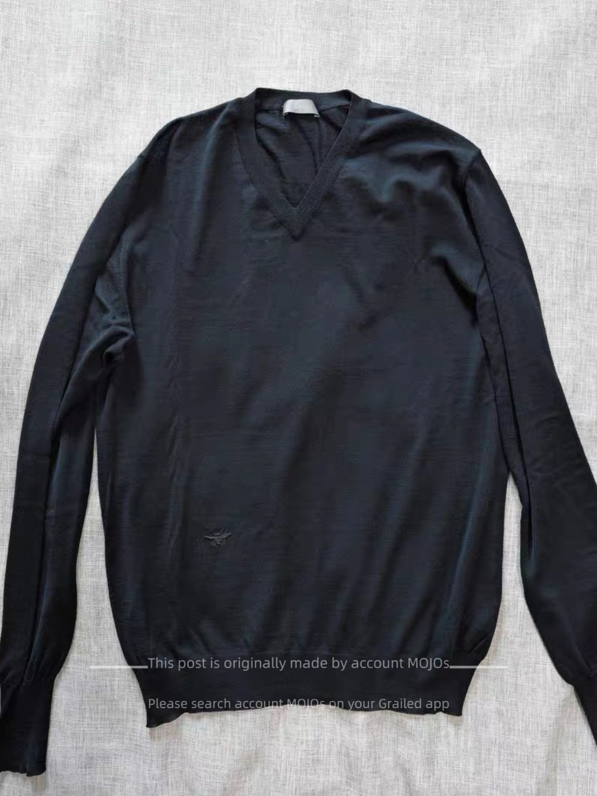 Dior × Hedi Slimane Dior Homme AW04 “VOTC” runway slashed v-neck