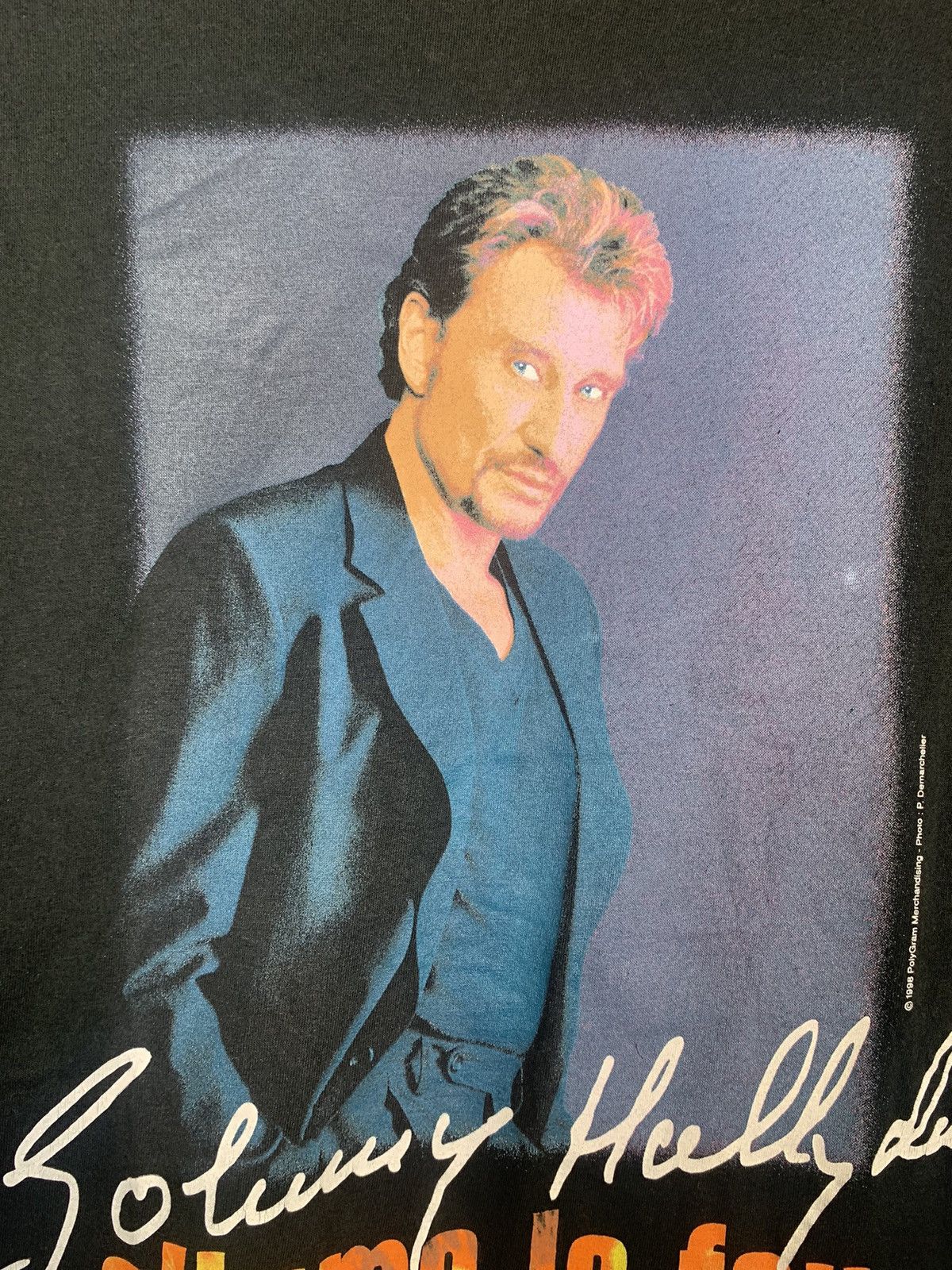 Band Tees × Vintage Vintage Johny Hallyday Stade De France Tour 1998 T-shirt Size US XL / EU 56 / 4 - 6 Thumbnail