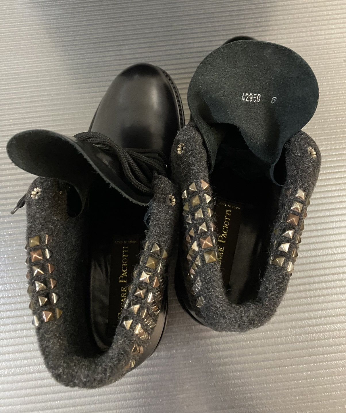 Paciotti Cesare Paciotti 🇮🇹 Nero calf metal studded biker boots 7 NEW Size US 7 / EU 40 - 8 Thumbnail