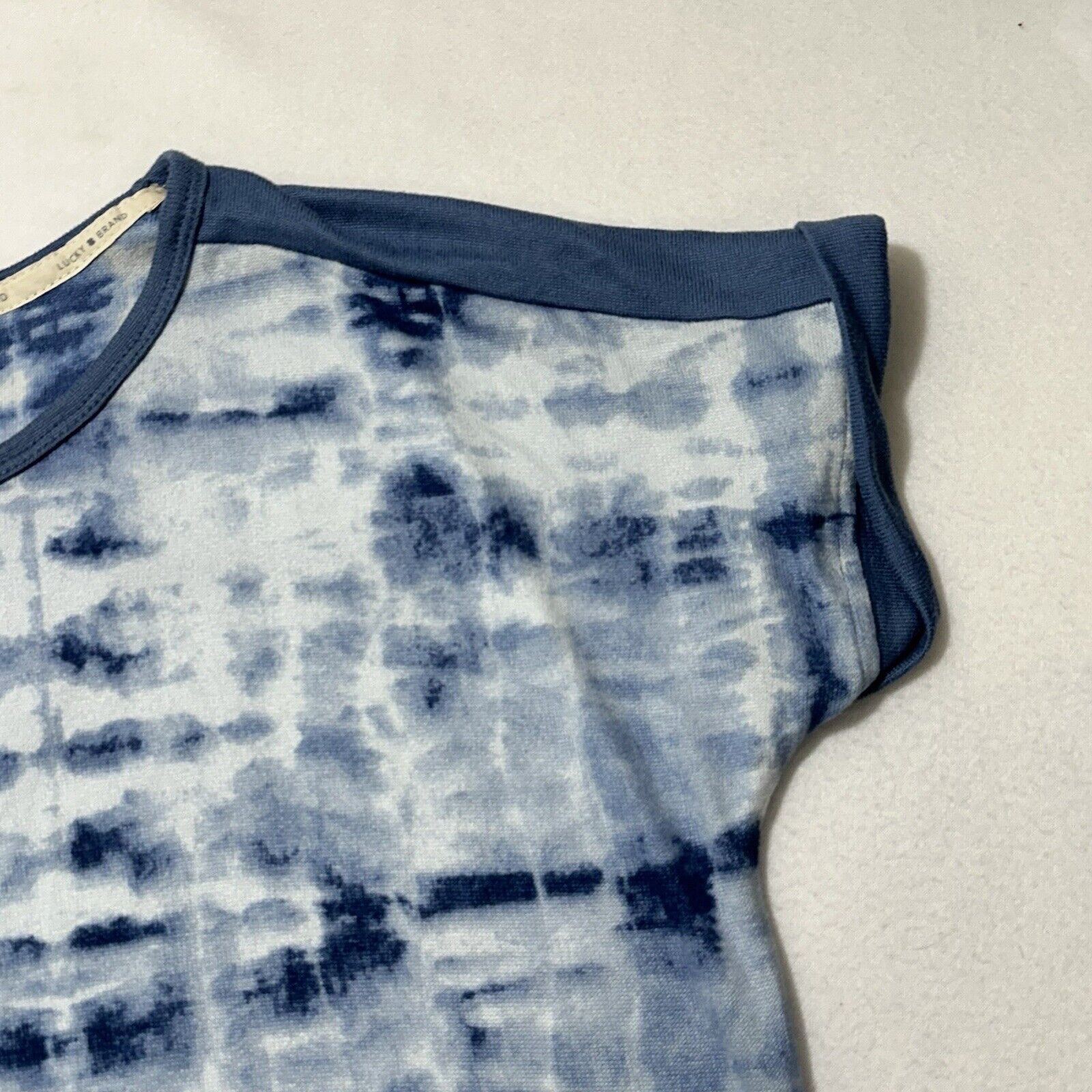 Lucky Brand Lucky Brand XL Blue Pajama Top Short Sleeve Tie-Dye T Shirt Size XL / US 12-14 / IT 48-50 - 4 Thumbnail