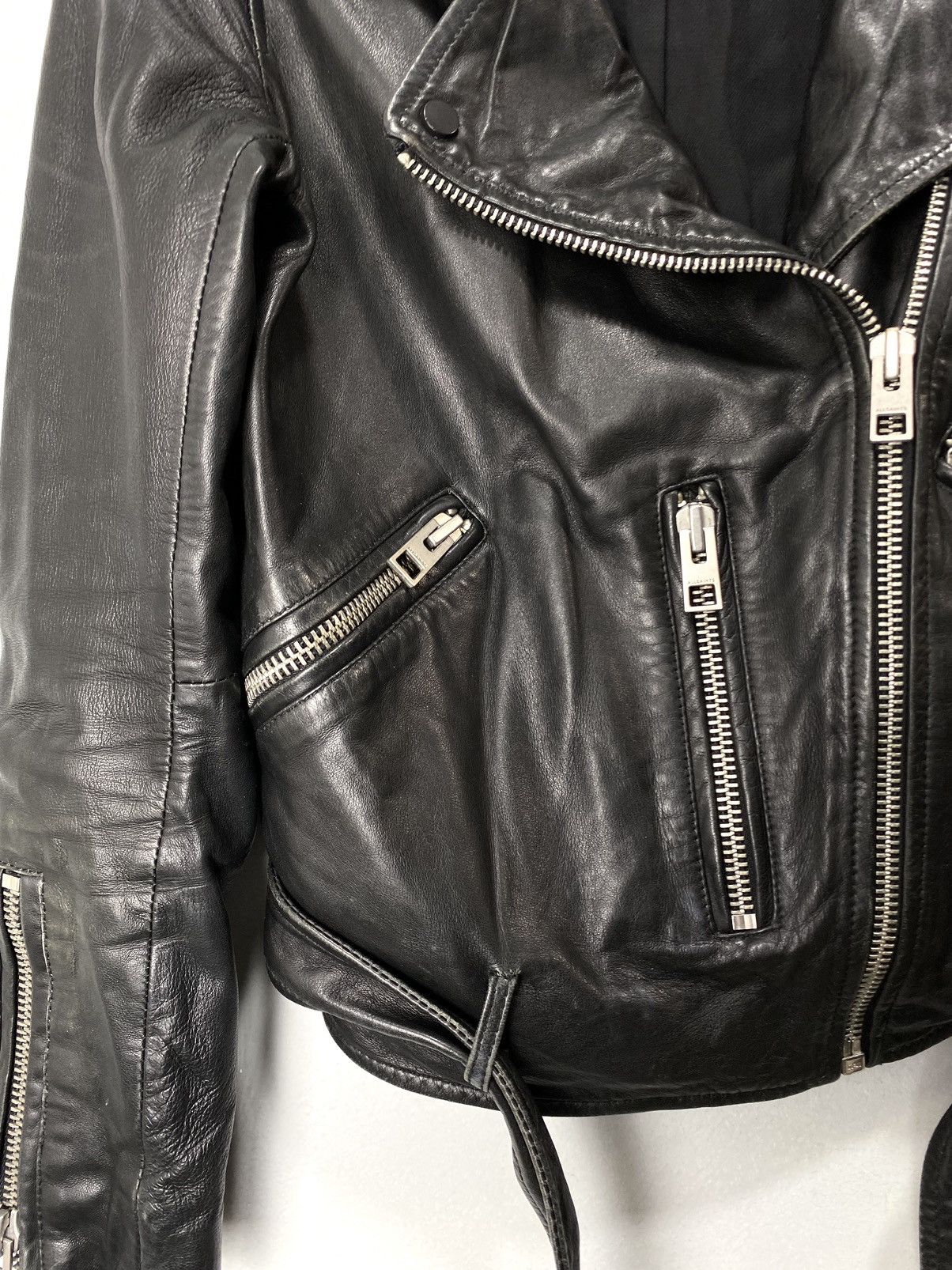 Allsaints AllSaints Luna Biker Leather Jacket Size S Size S / US 4 / IT 40 - 4 Thumbnail