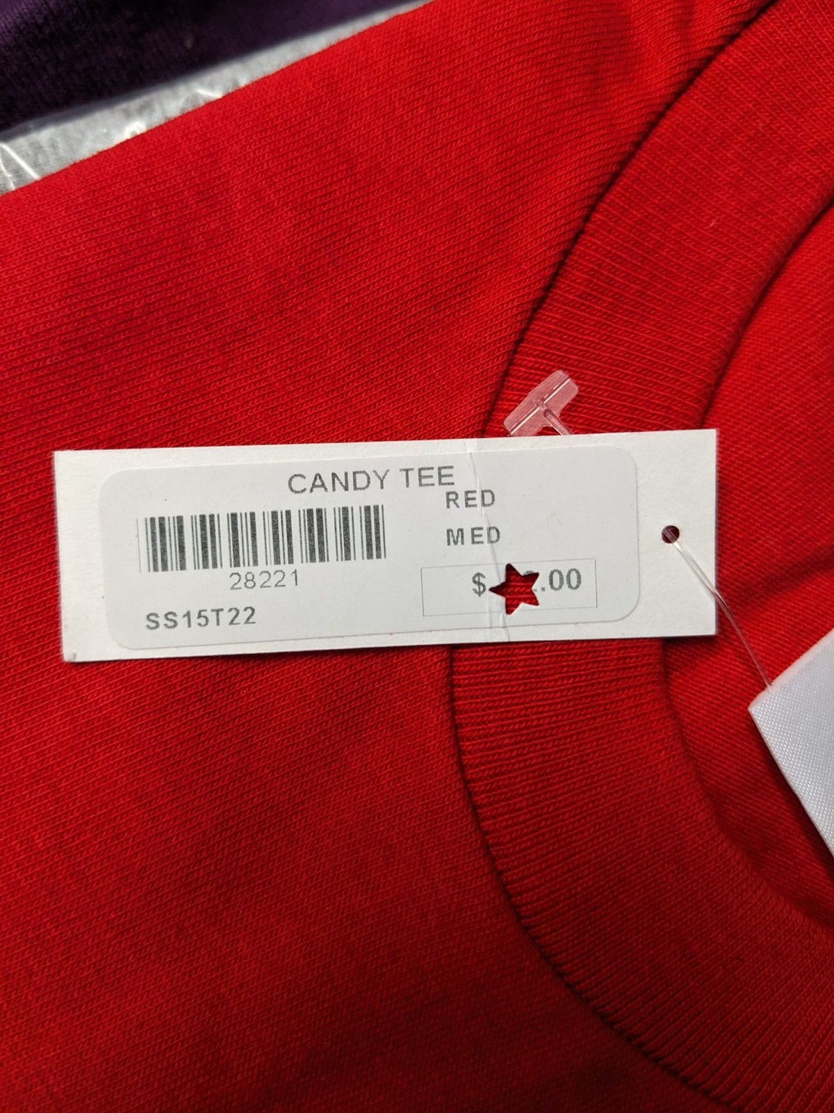 Supreme FW15 SUPREME CANDY TEE T-SHIRT RED M 2015 Size US M / EU 48-50 / 2 - 6 Thumbnail