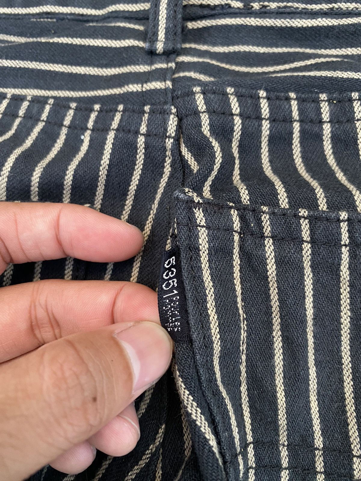 5351 POUR LES HOMMES 🖤BLACFRIDAY🖤5351 Pour Les Hommes Stripe Pants Size US 28 / EU 44 - 7 Thumbnail