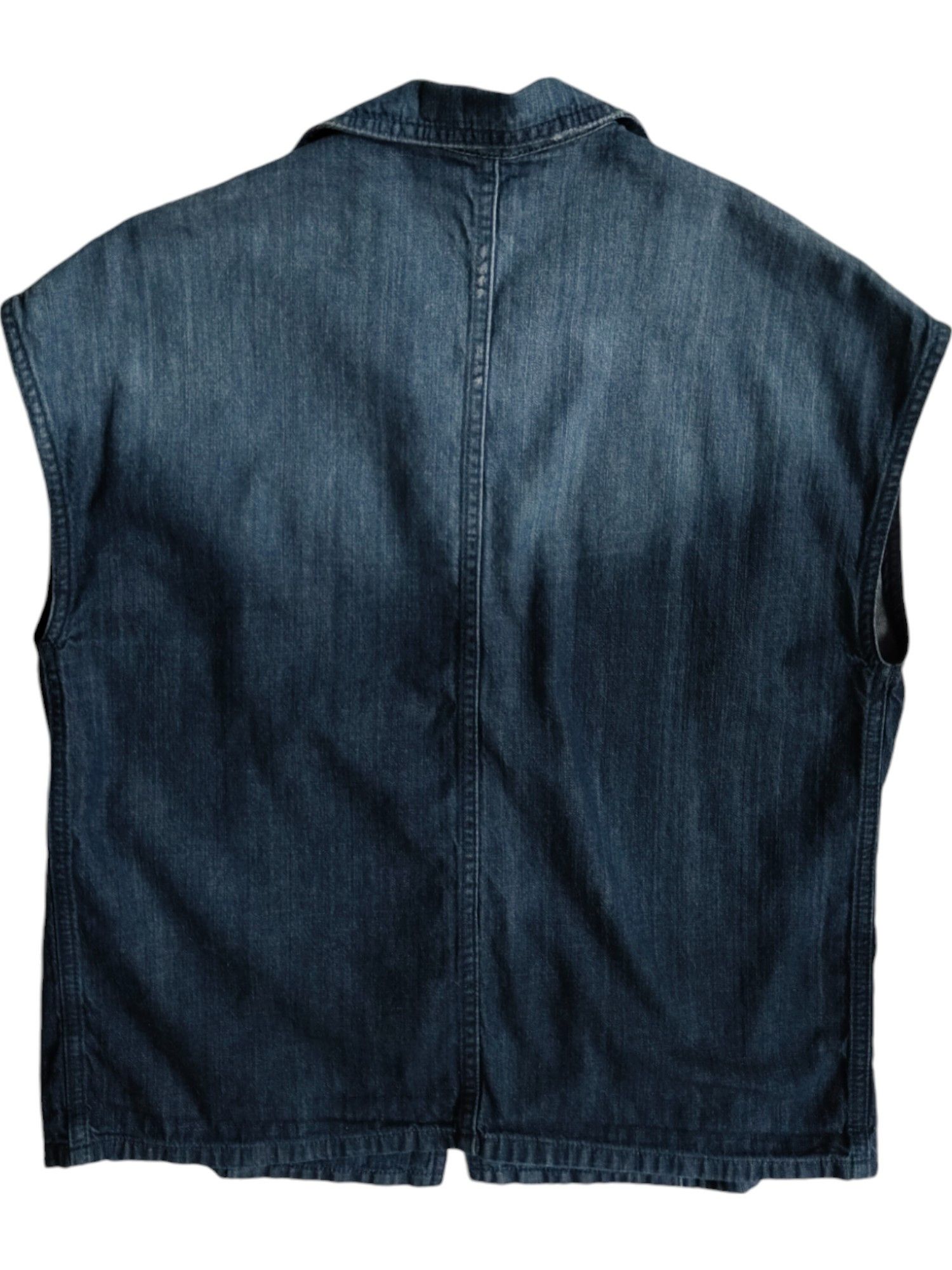 Dior Denim Vest Shirt With Signature CD Logo Stitching Size XS / US 0-2 / IT 36-38 - 2 Thumbnail