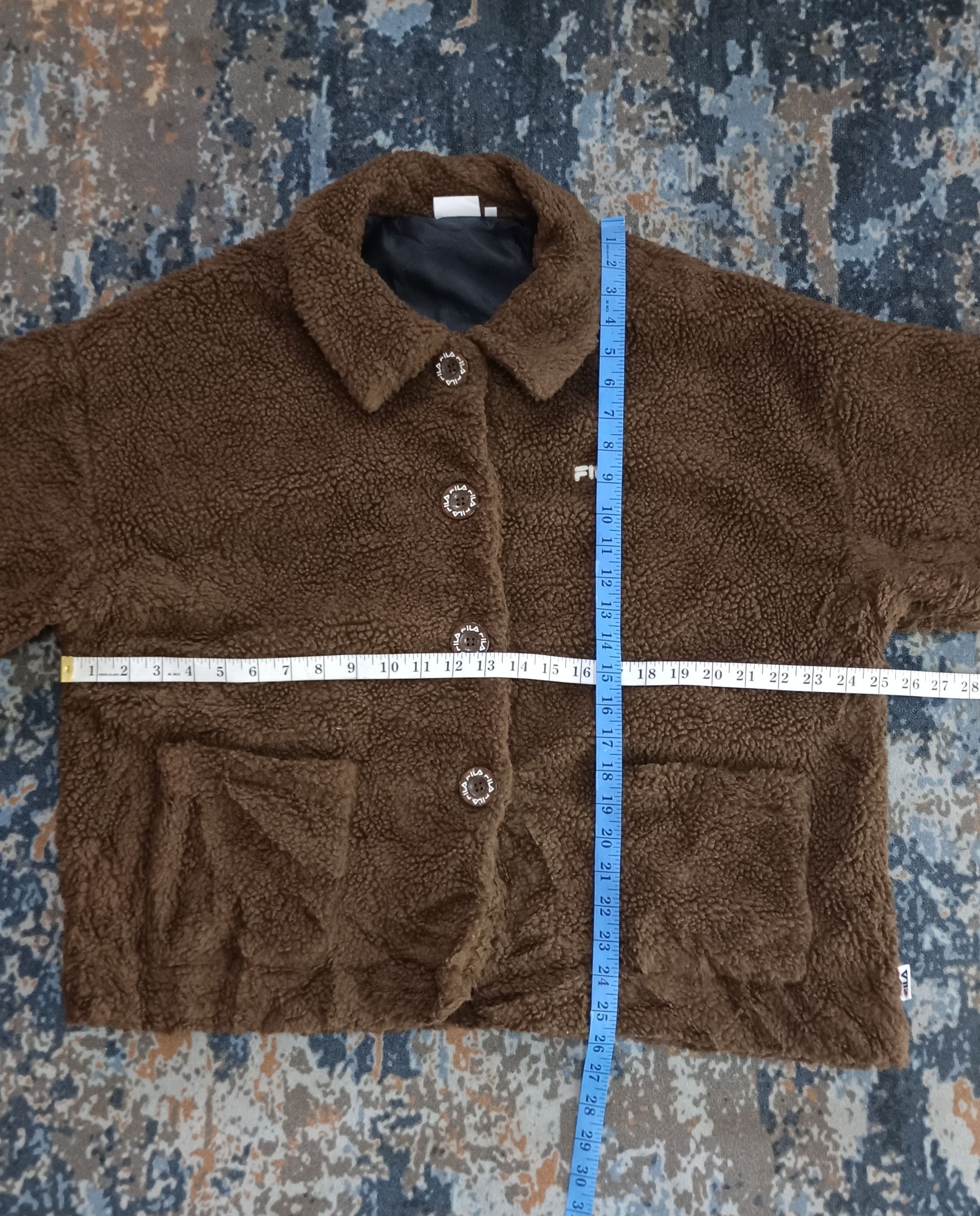 Fila Fila Sherpa Button Up Spell Out Size XL / US 12-14 / IT 48-50 - 20 Thumbnail