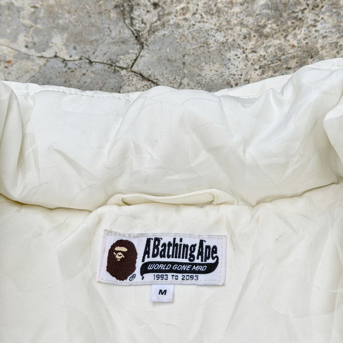 Bape Bape TONAL SOLID CAMO White Puffer Down Jacket Size US M / EU 48-50 / 2 - 10 Thumbnail