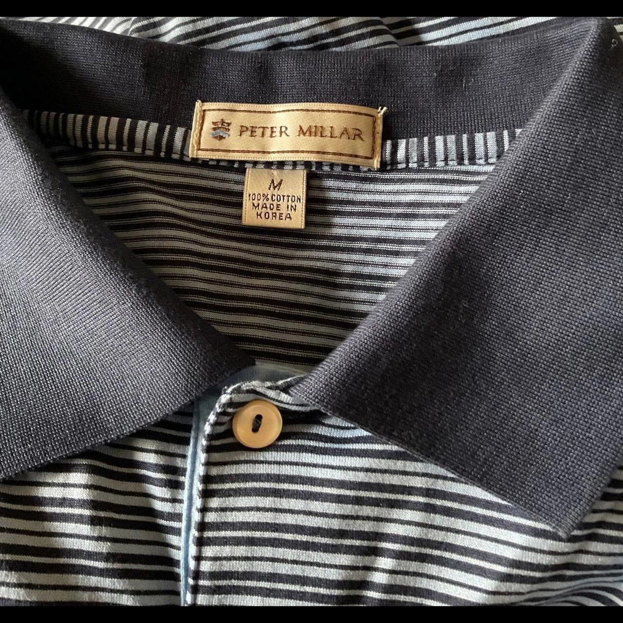 Peter Millar Mens Used Blue Striped Size Size US M / EU 48-50 / 2 - 2 Thumbnail