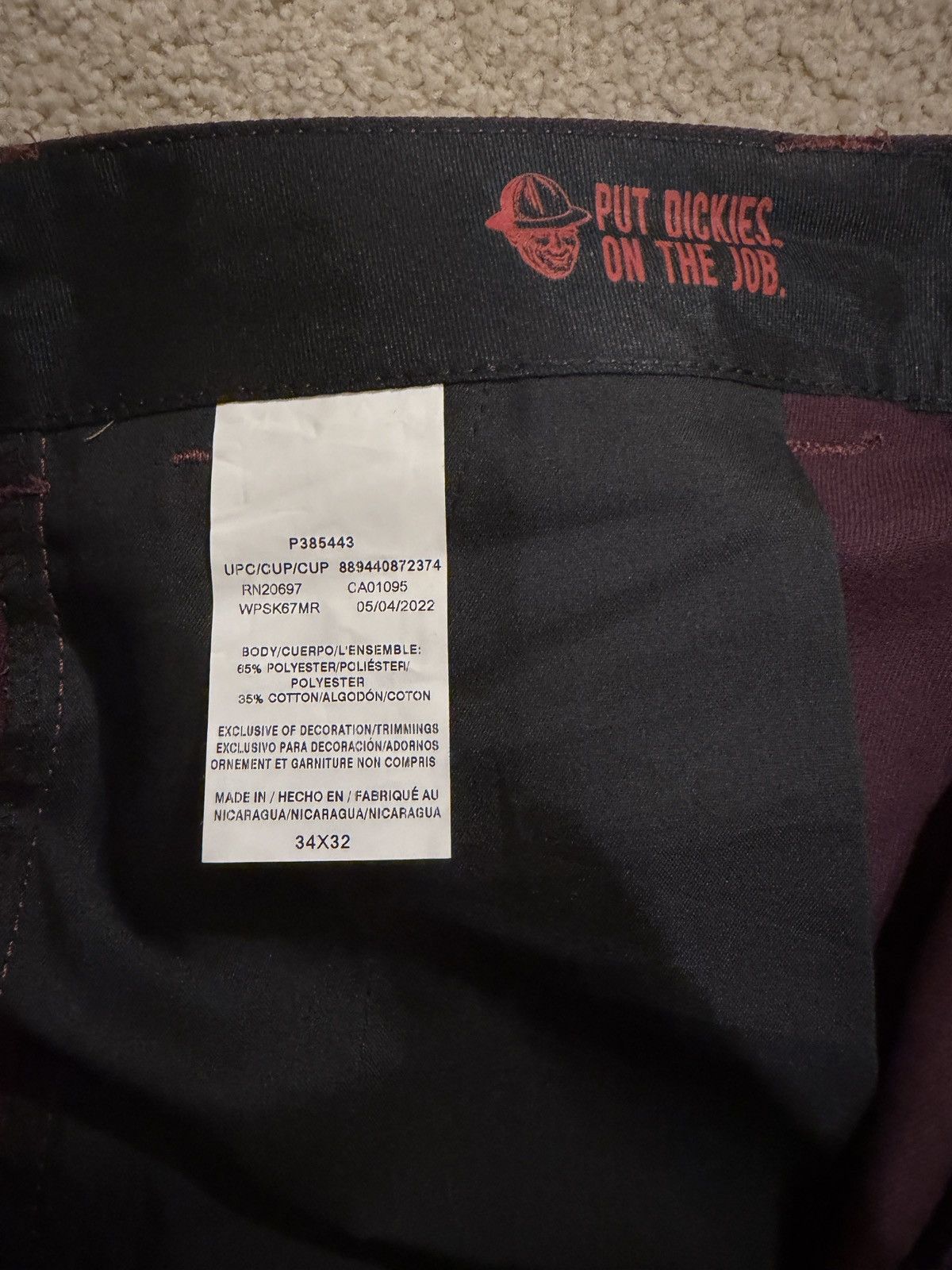 Dickies Dickies Skateboarding Pants Size US 34 / EU 50 - 4 Thumbnail