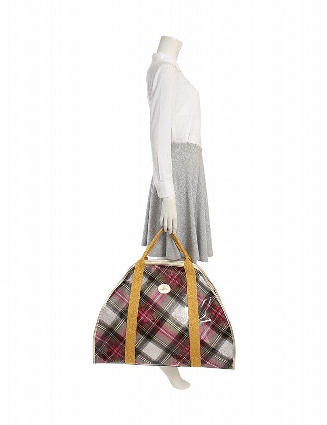 Vivienne Westwood Vivienne Westwood - Orb Glitter Check Yasmine Bag - Large Size ONE SIZE - 11 Thumbnail