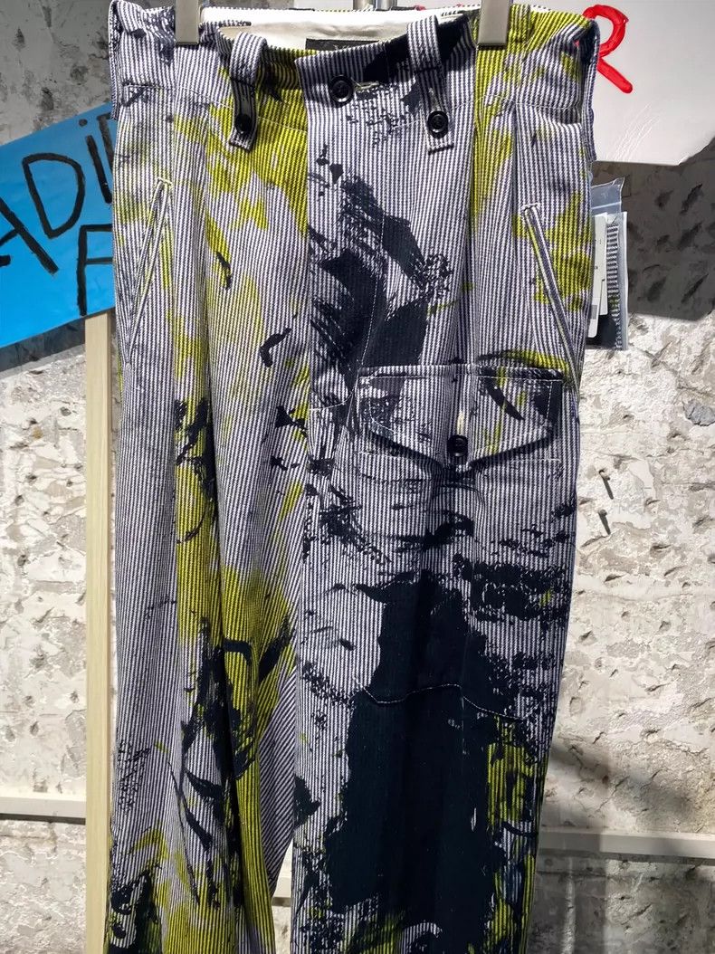 Y's Y's size 1 Graffiti Straight Leg Pants Size US 28 / EU 44 - 4 Thumbnail
