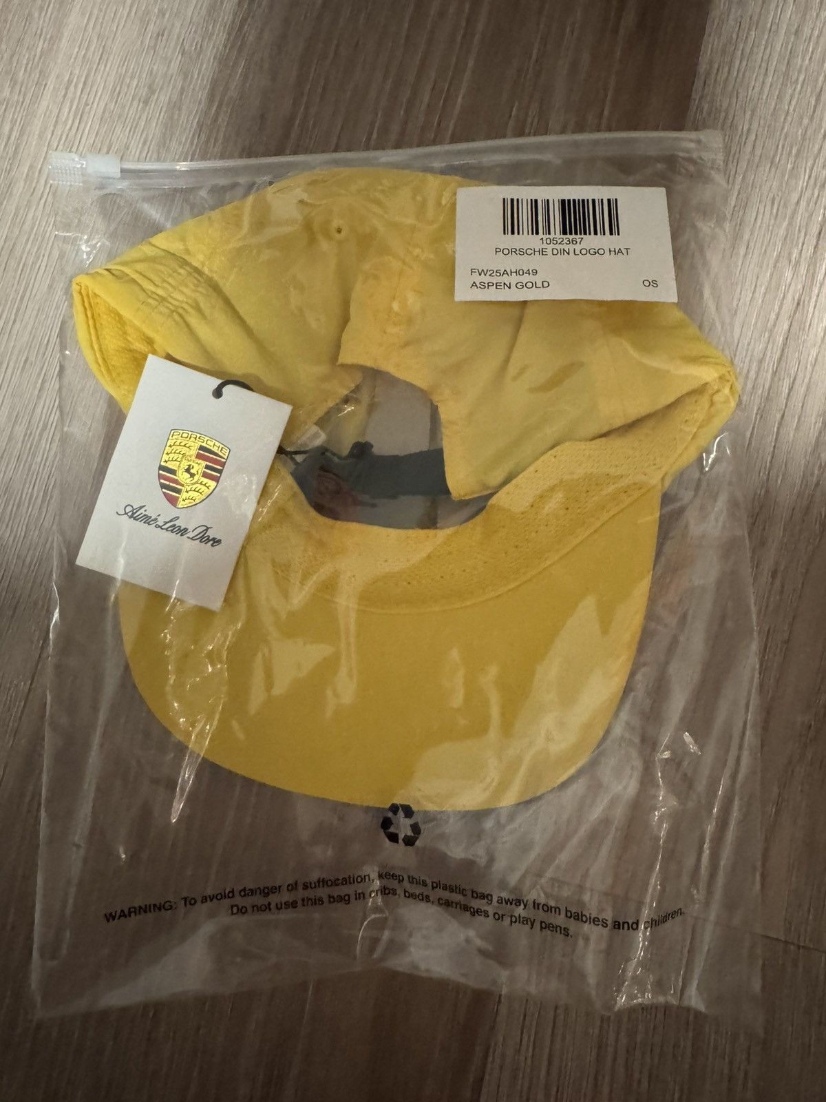 Aime Leon Dore Aime Leon Dore Porsche Colorblock Logo Hat Gold Aspen Size ONE SIZE - 2 Thumbnail