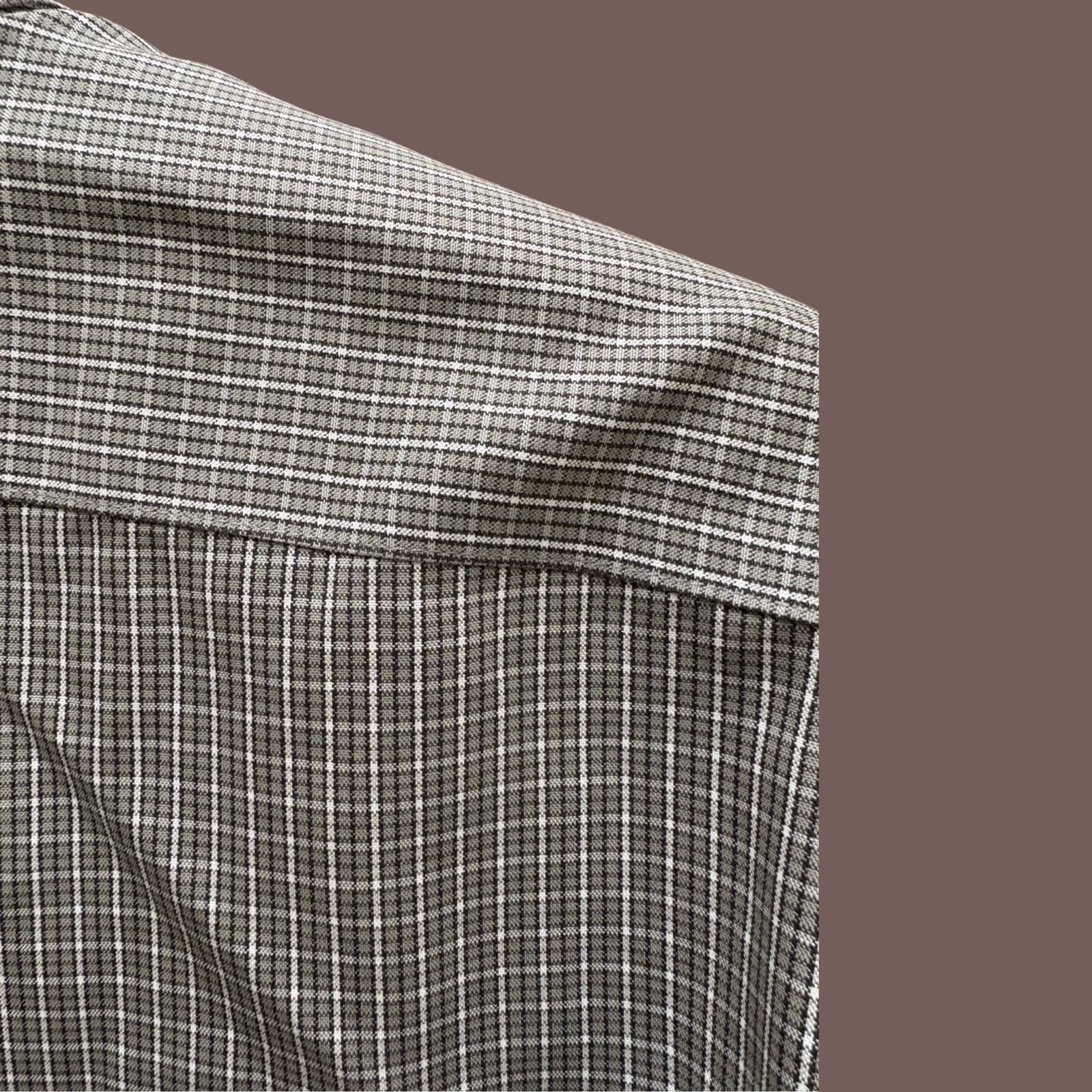 Eddie Bauer VTG Eddie Bauer Gray Plaid Relaxed Fit Buttondown Shirt Size US L / EU 52-54 / 3 - 2 Thumbnail
