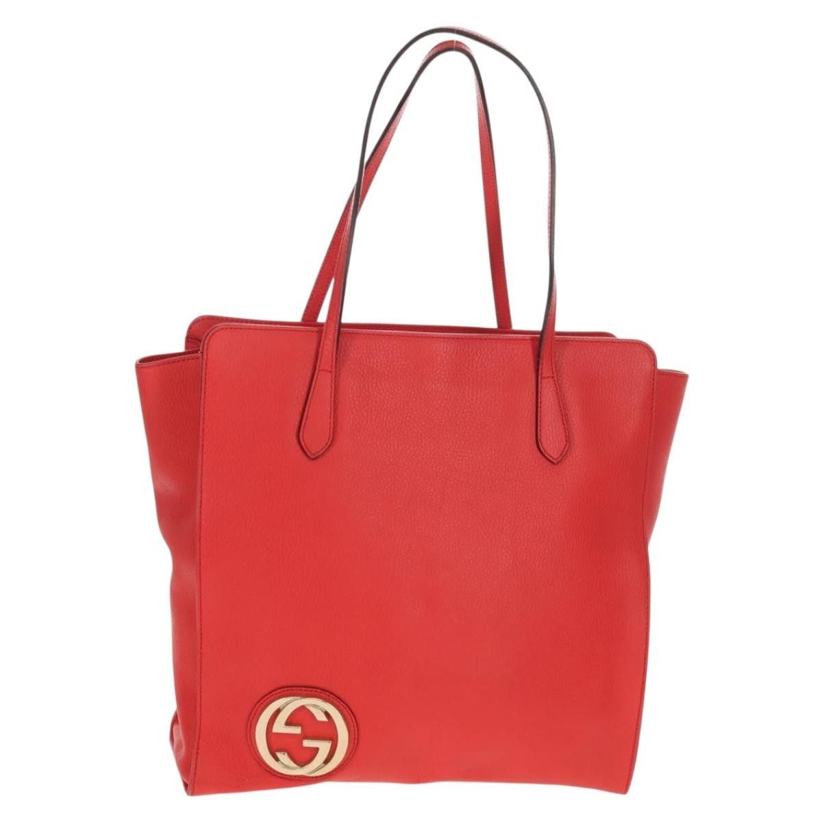 Gucci Gucci Grand Prix Interlocking GG Tote Grainy Leather Size ONE SIZE - 1 Thumbnail