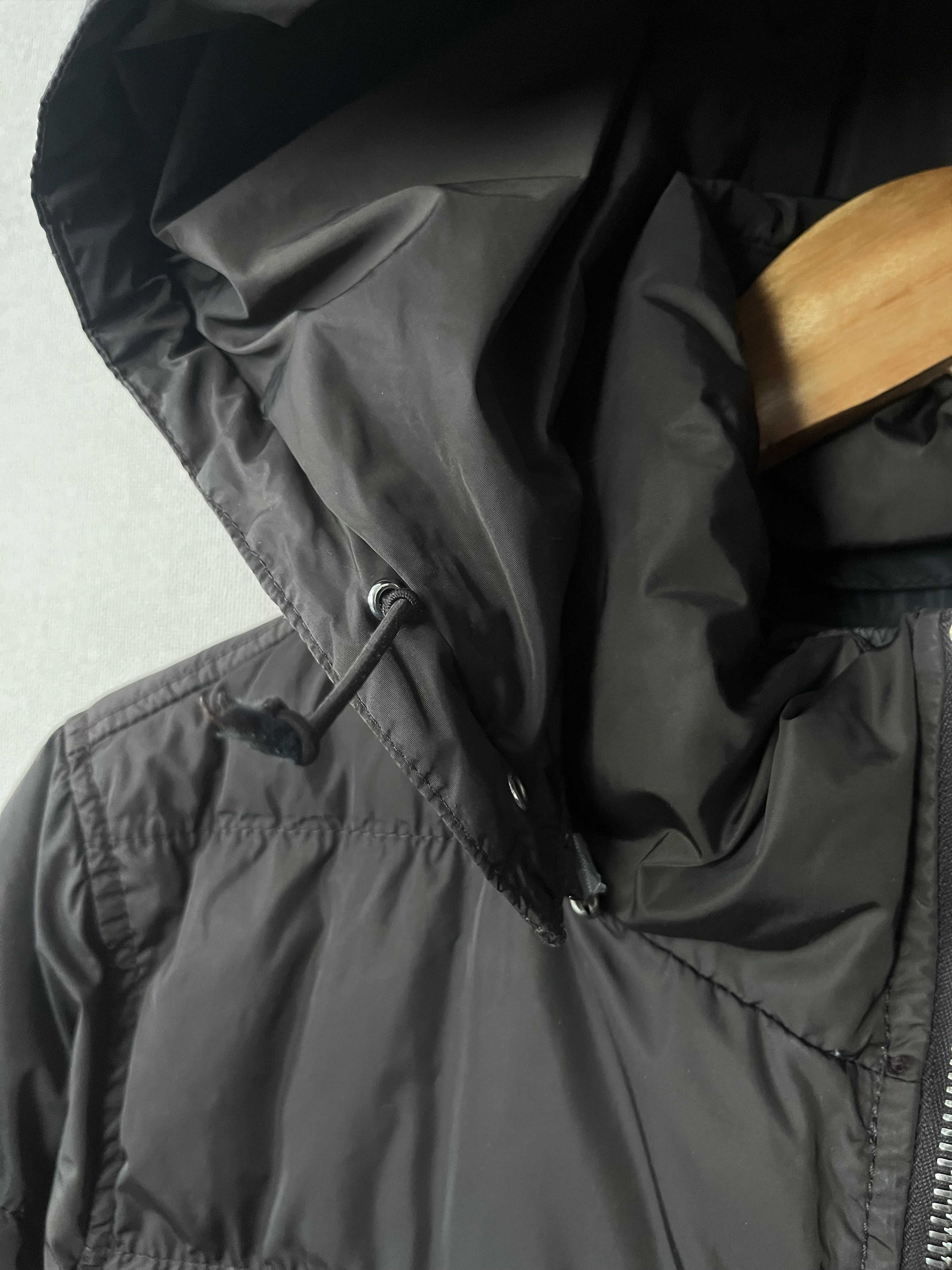 Prada Prada Brown Down Hooded Nylon Jacket Long Black Tab Leather Size M / US 6-8 / IT 42-44 - 3 Thumbnail
