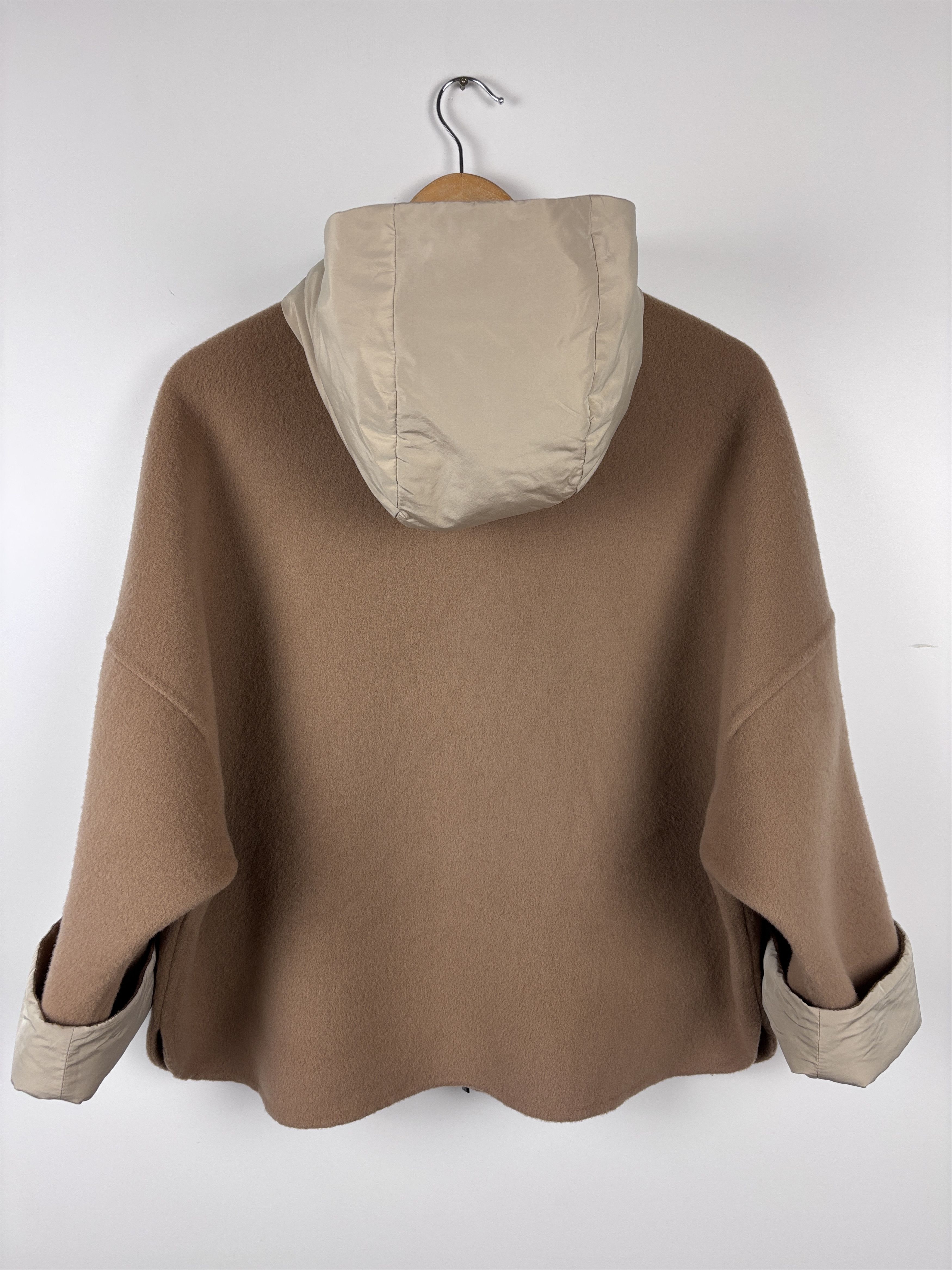 Peserico Womens Peserico Wool Cashmere Jacket Coat Brown Size 40 Size S / US 4 / IT 40 - 6 Thumbnail